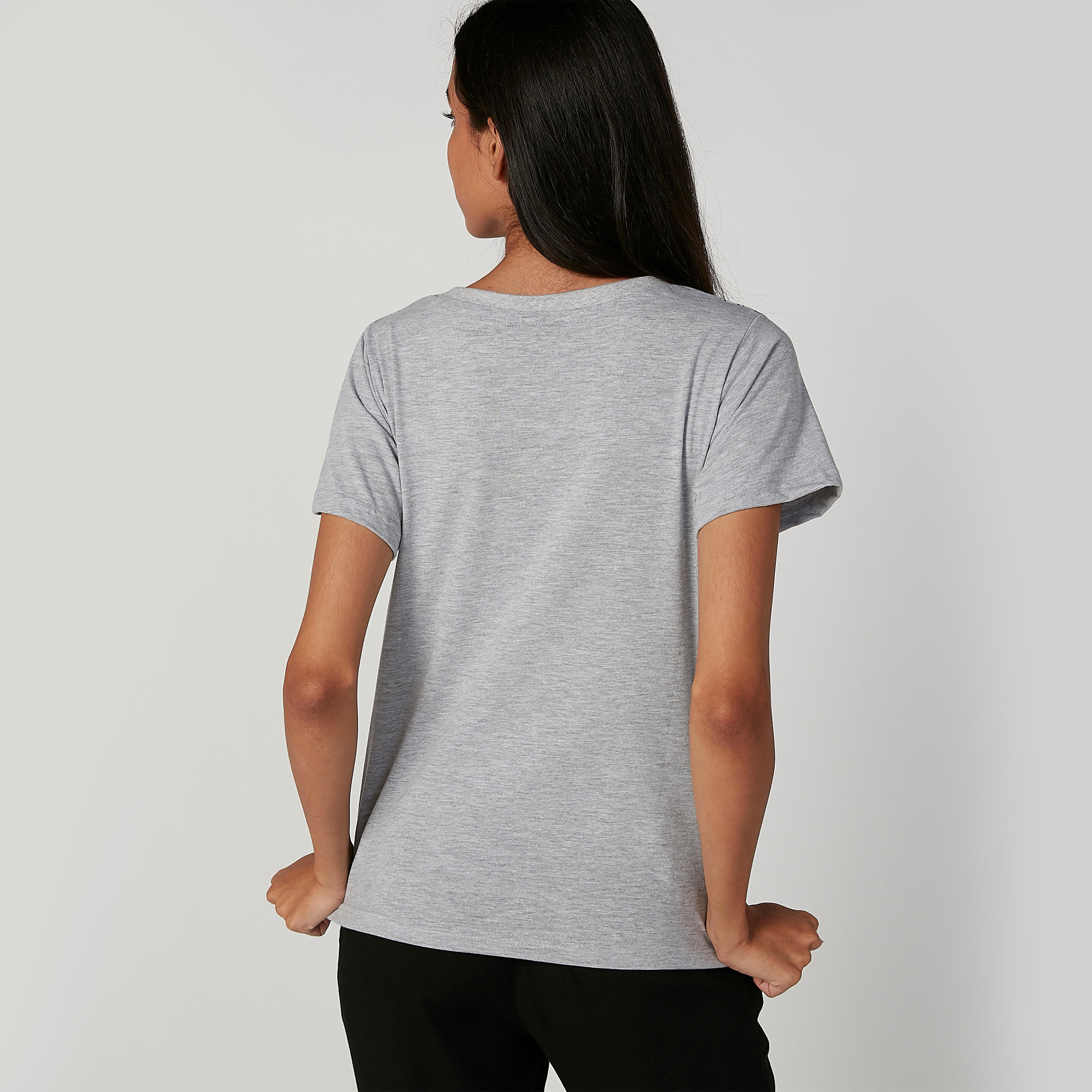 تيشيرت مستدام بياقة مستديرة وطبعات سمايلي وورلد -women-clothing-tshirts-image-2