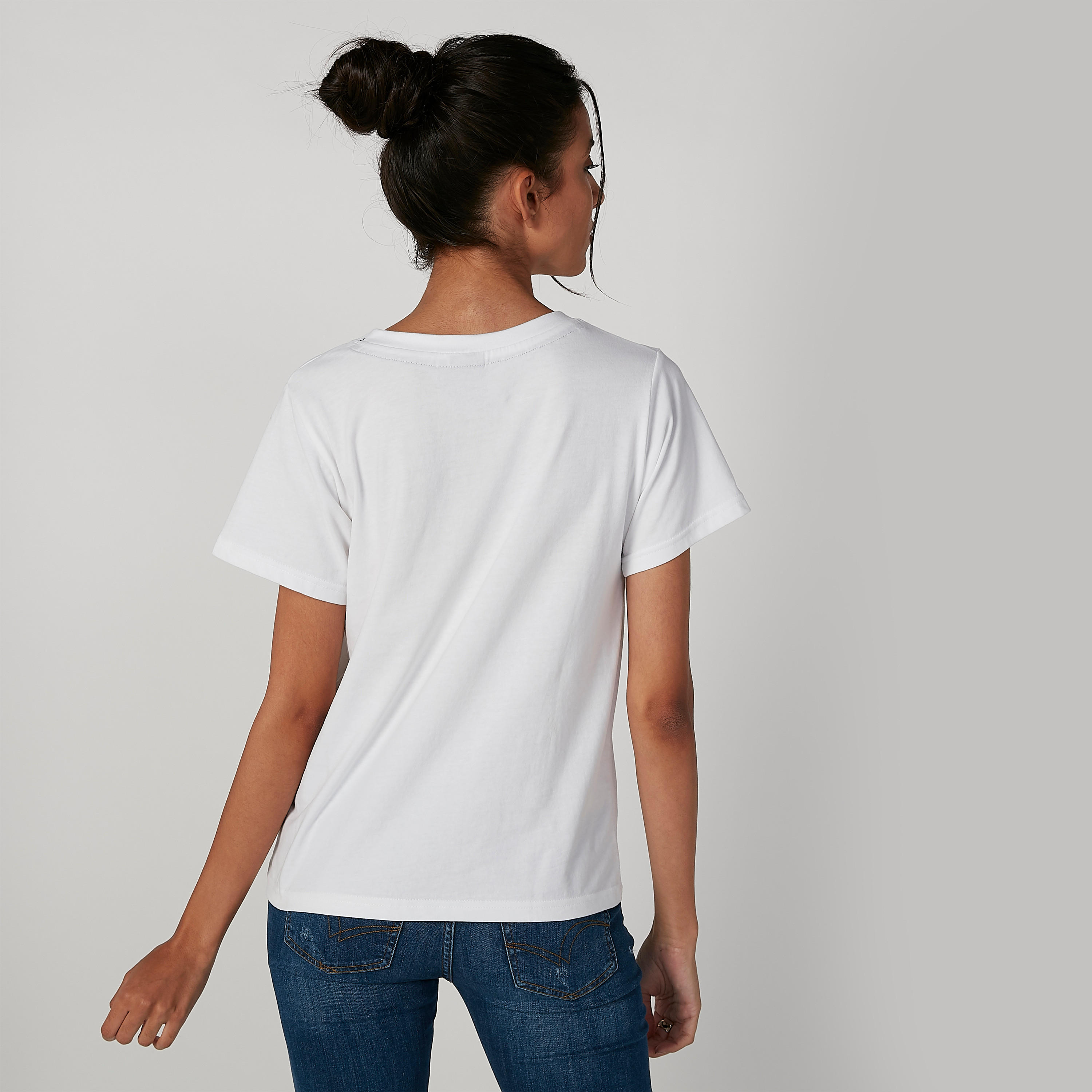 Sustainable Smiley World Printed T-shirt with Short Sleeves-women-clothing-tshirts-image-2