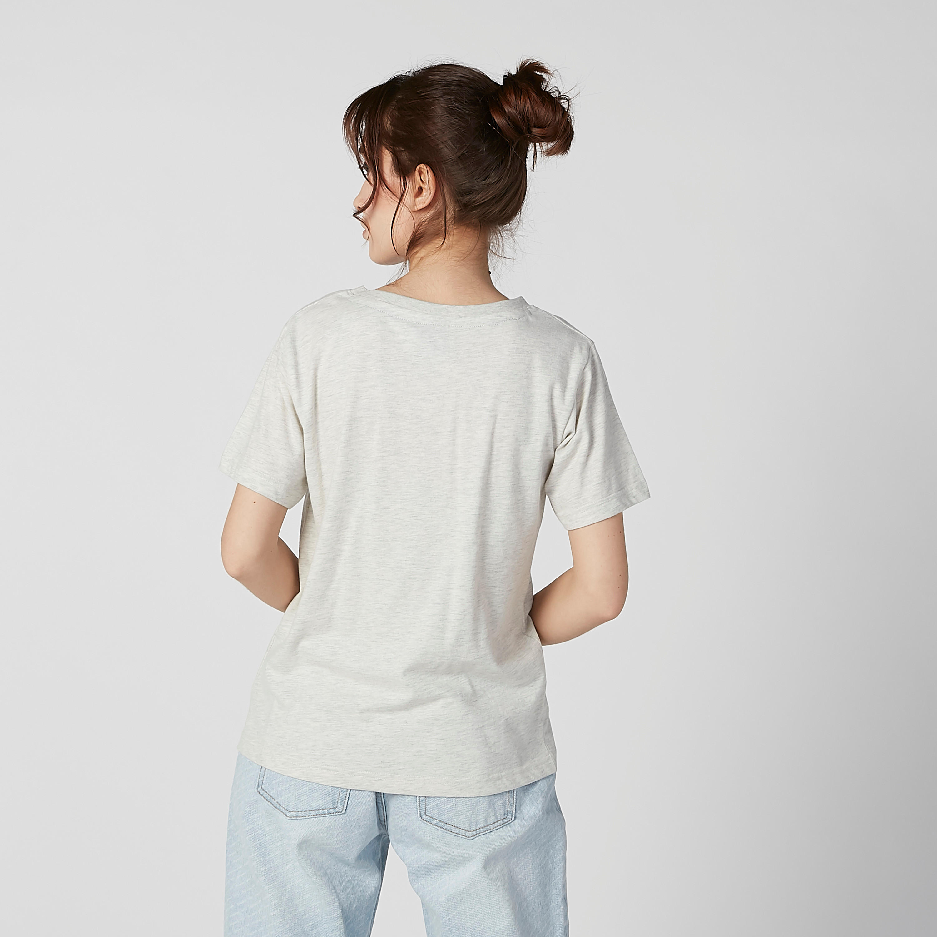 Sustainable Smiley World Printed T-shirt with Round Neck-women-clothing-tshirts-image-2