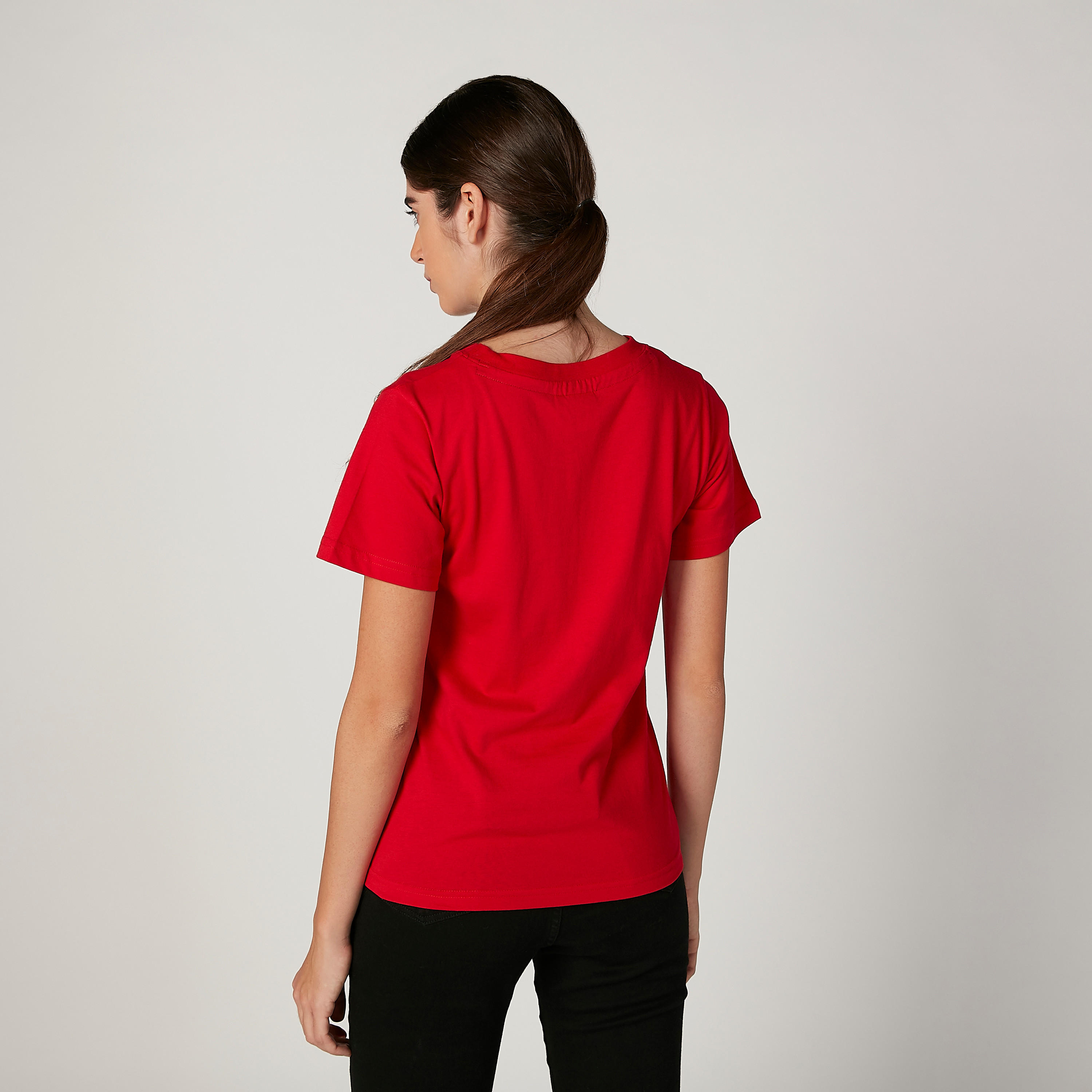 Sustainable Smiley World Printed T-shirt with Crew Neck-women-clothing-tshirts-image-4