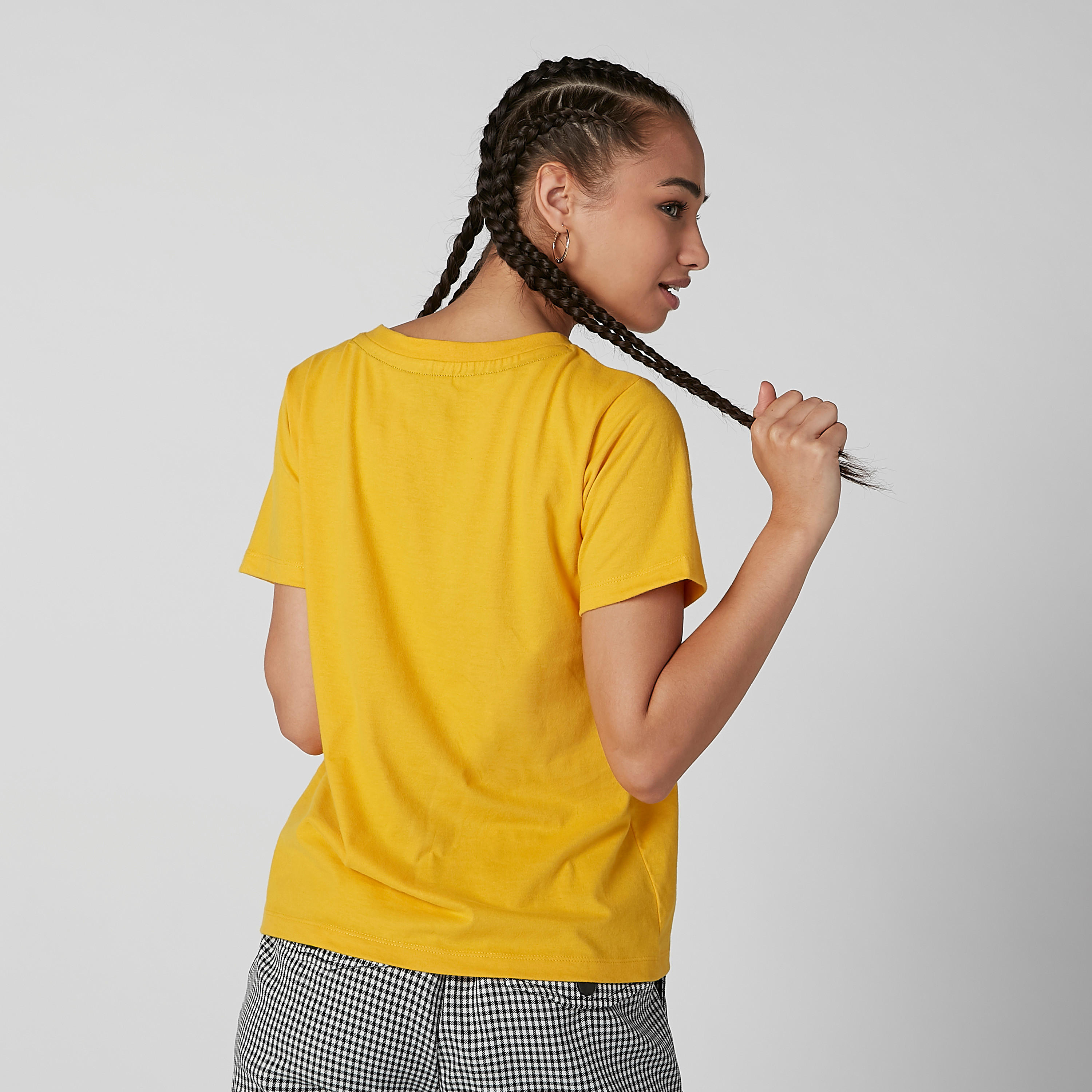 Sustainable Smiley World Printed T-shirt with Round Neck-women-clothing-tshirts-image-4