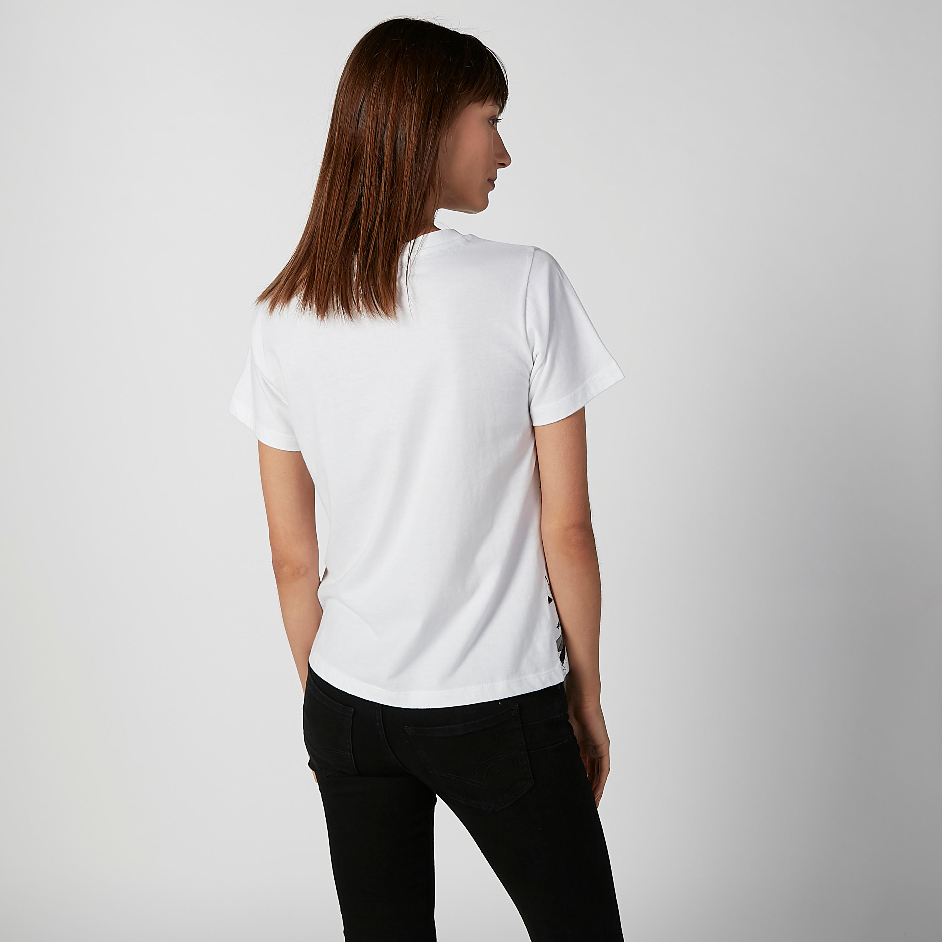Sustainable Smiley World Printed T-shirt with Round Neck-women-clothing-tshirts-image-3