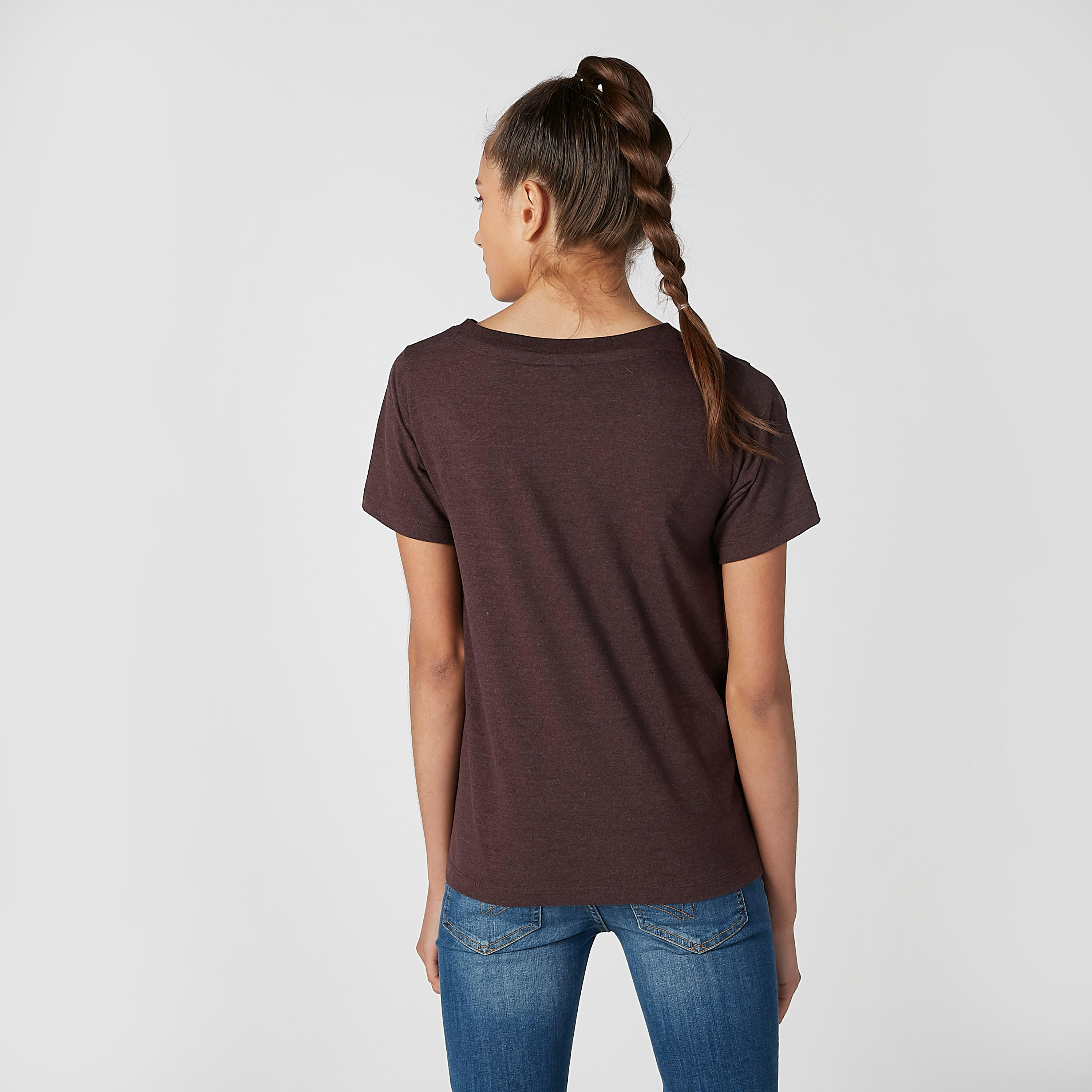 تيشيرت مستدام بياقة مستديرة وطبعات سمايلي وورلد -women-clothing-tshirts-image-4