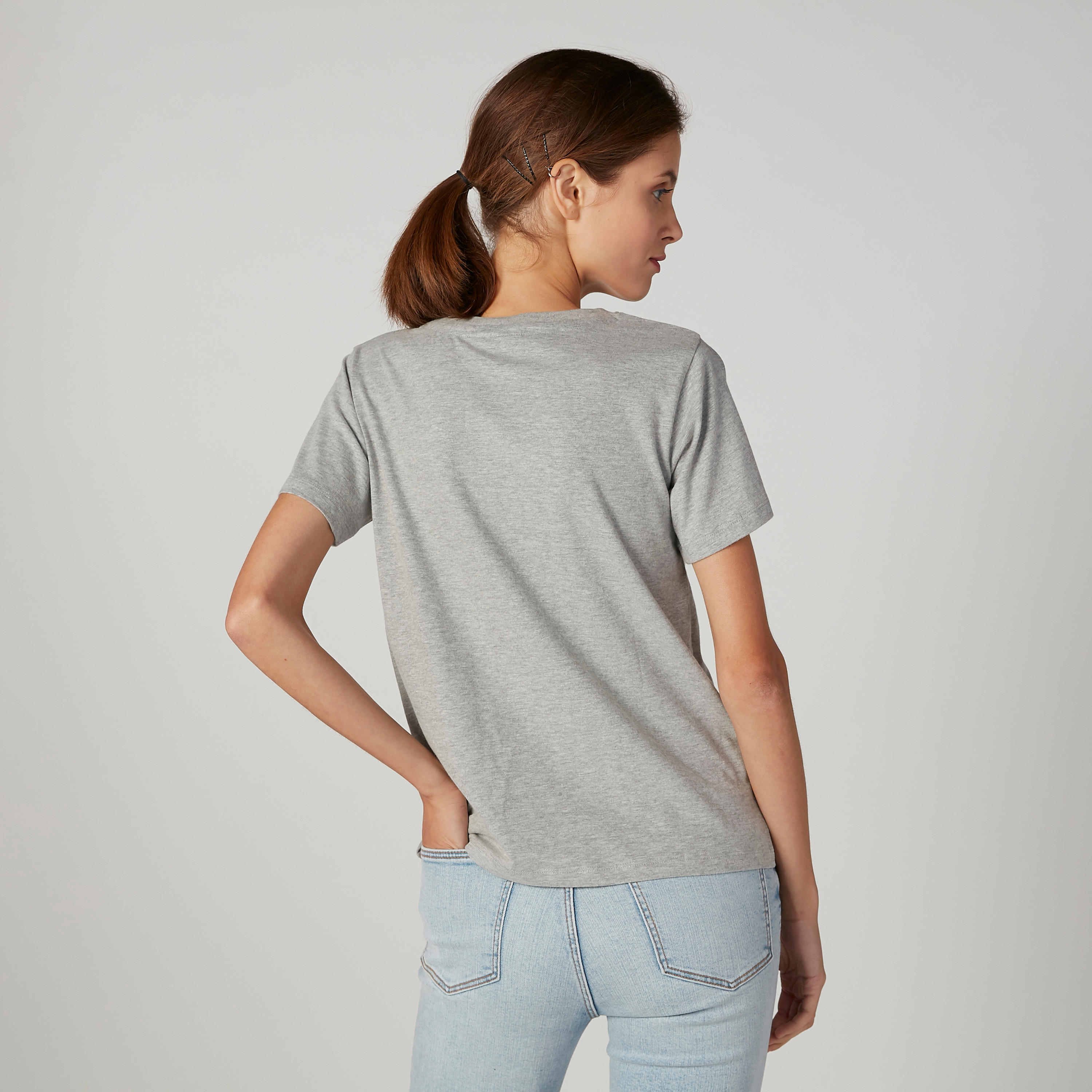 Smiley World Printed T-shirt with Round Neck and Short Sleeves-women-clothing-tshirts-image-4