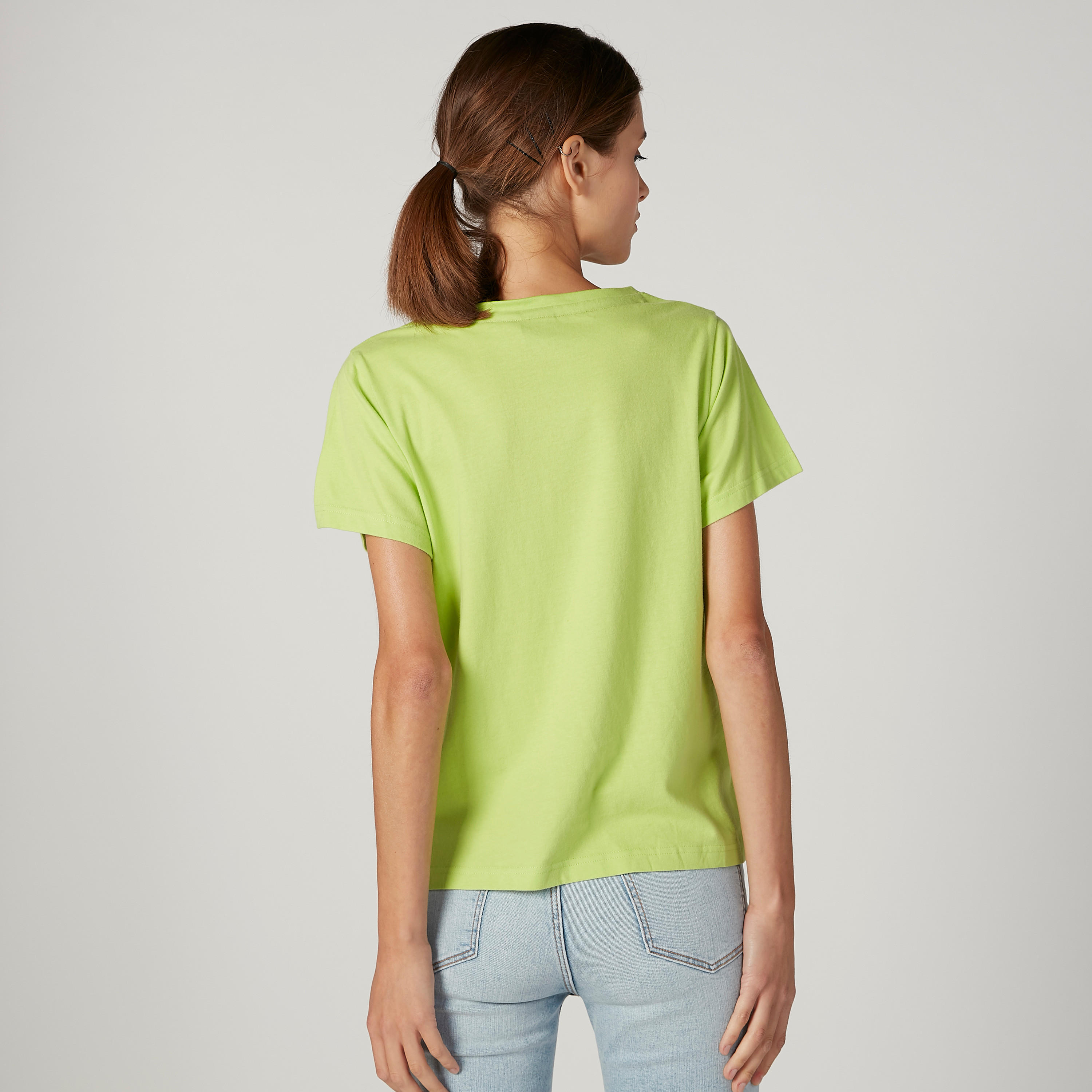تيشيرت بياقة مستديرة وأكمام قصيرة وطبعات سمايلي وورلد-women-clothing-tshirts-image-4