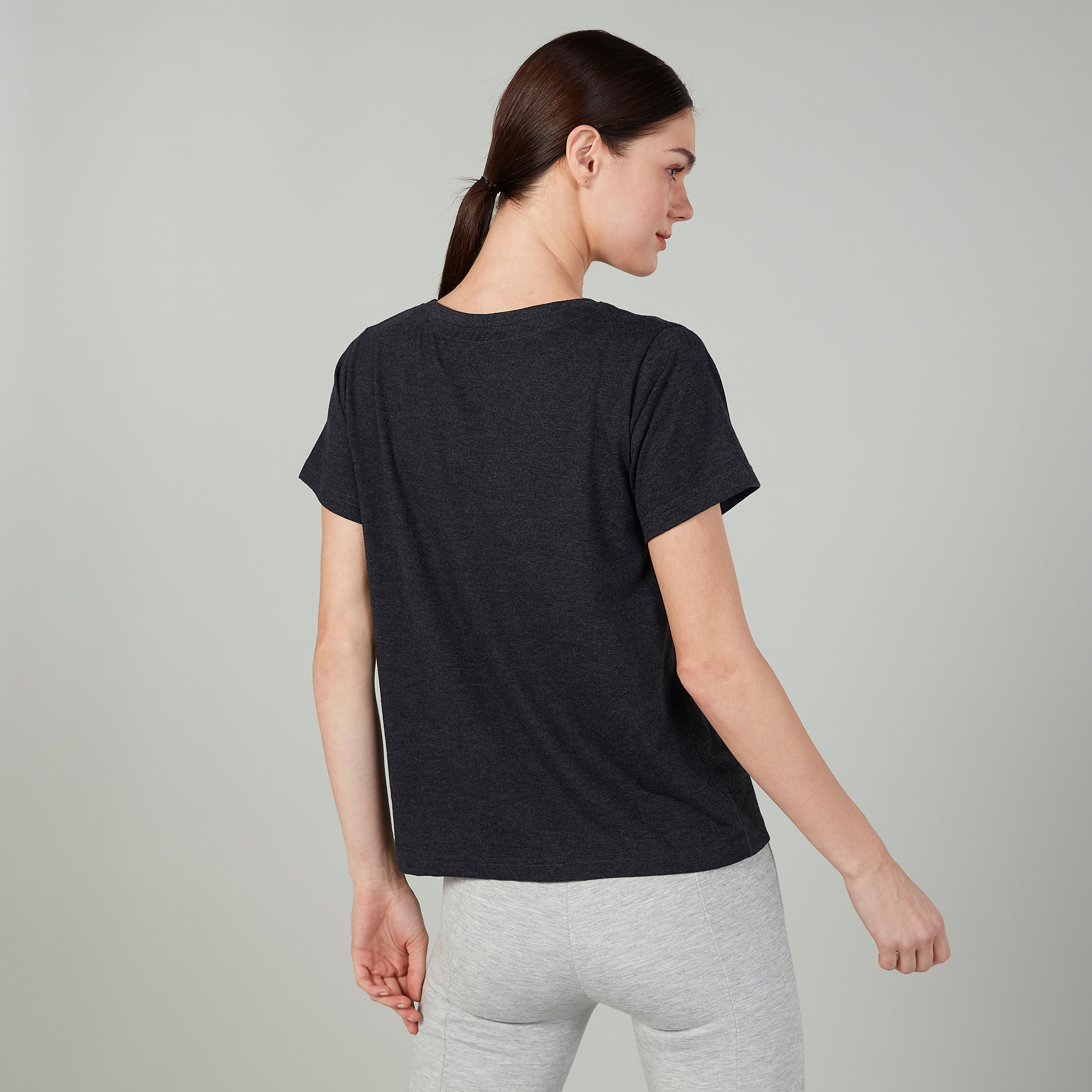 تيشيرت مستدام بأكمام قصيرة وطبعات سمايلي وورلد -women-clothing-tshirts-image-4