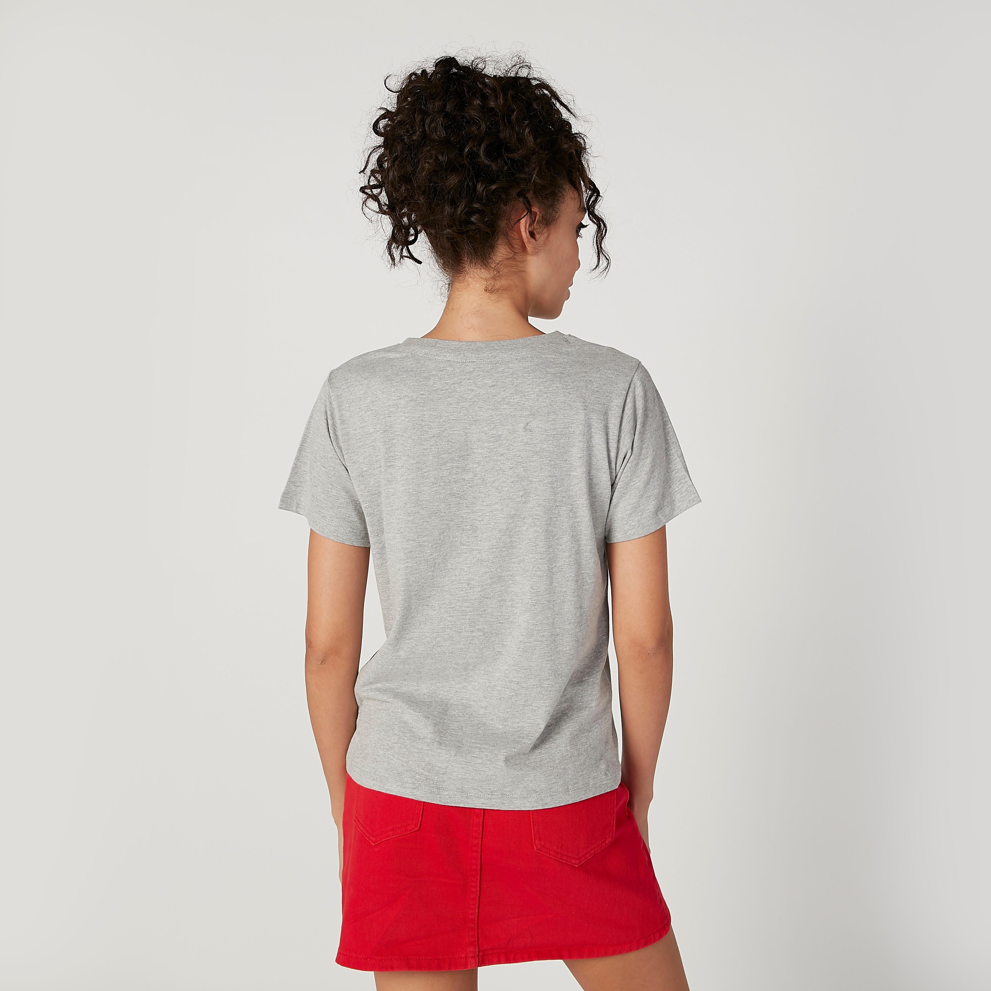 تيشيرت بياقة مستديرة وأكمام قصيرة وطبعات سمايلي وورلد-women-clothing-tshirts-image-2