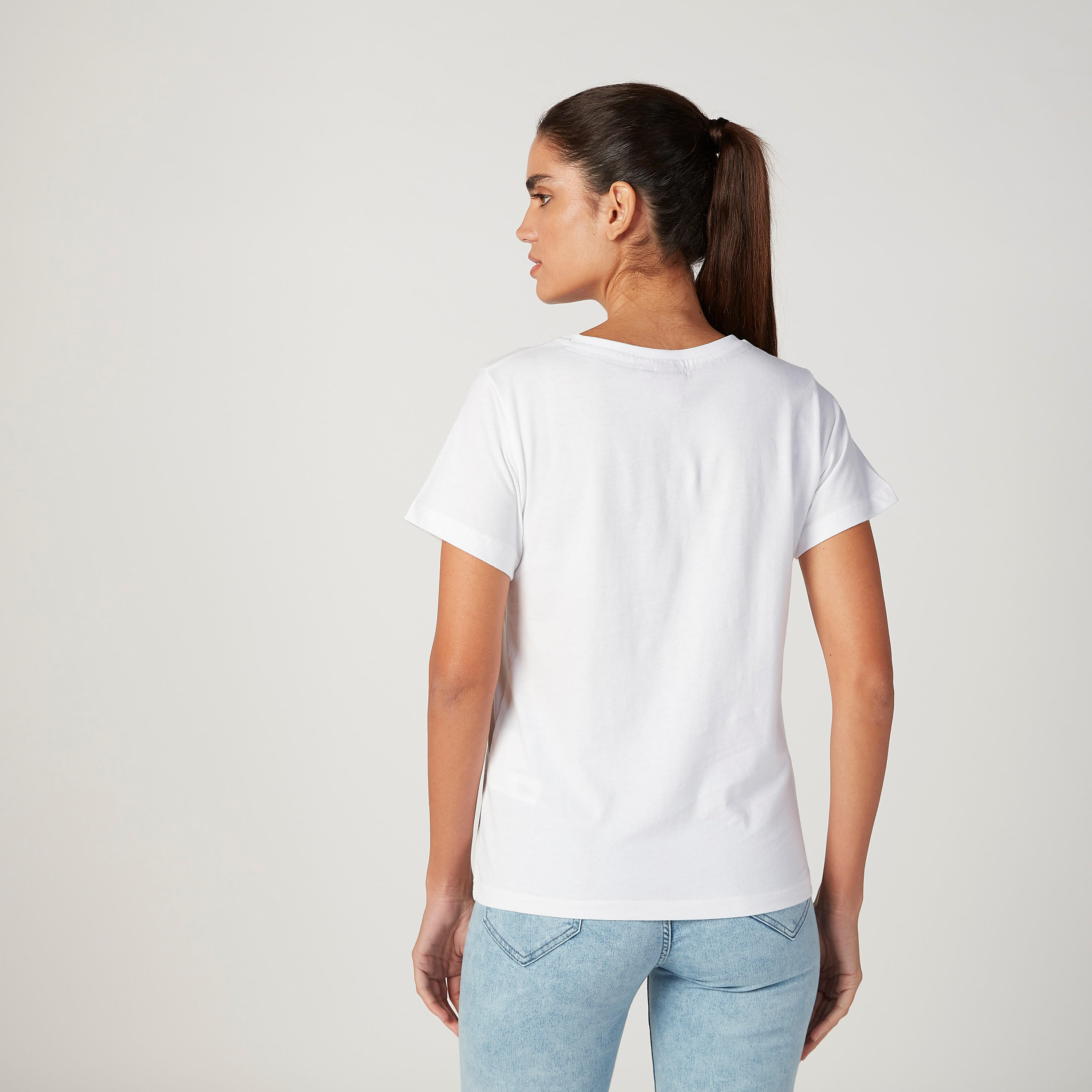 Sustainable Smiley World Printed T-shirt with Short Sleeves-women-clothing-tshirts-image-4