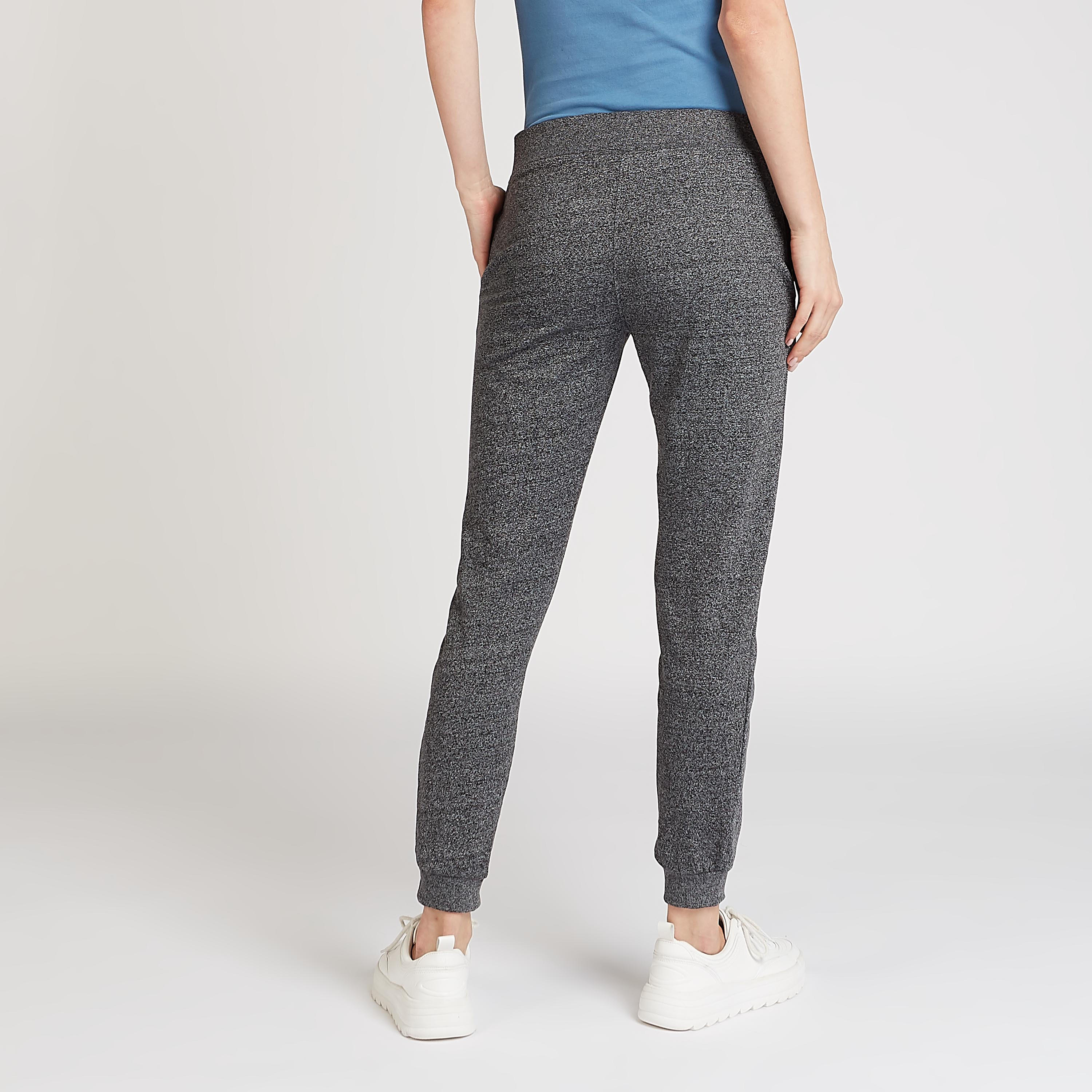 بنطلون رياضي سليم بخصر منخفض وجيوب و طبعات سمايلي وورلد-women-clothing-bottoms-joggers-image-4