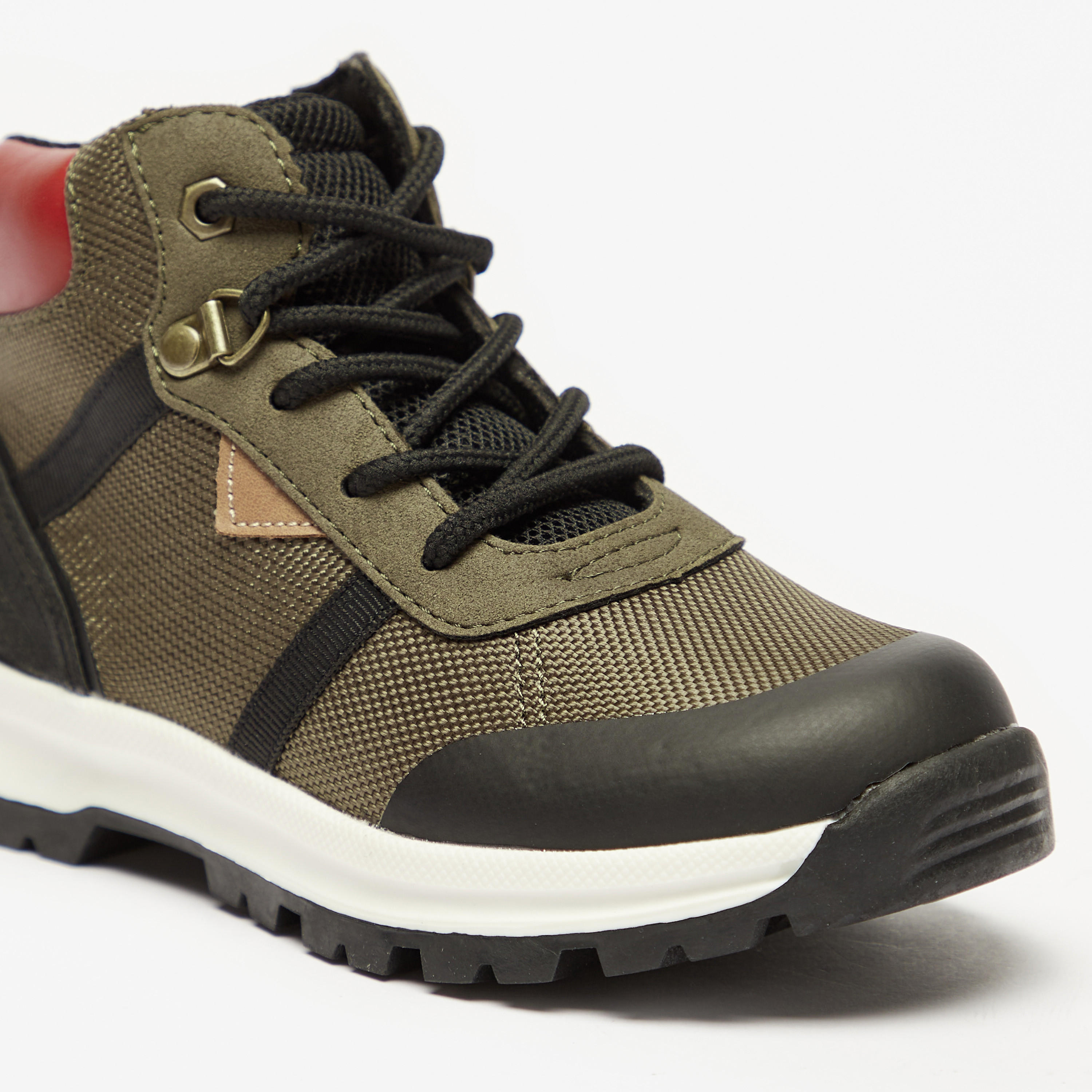 Mister Duchini Panelled High Cut Boots with Zip Closure and Lace Detail-boys-shoes-boots-image-5