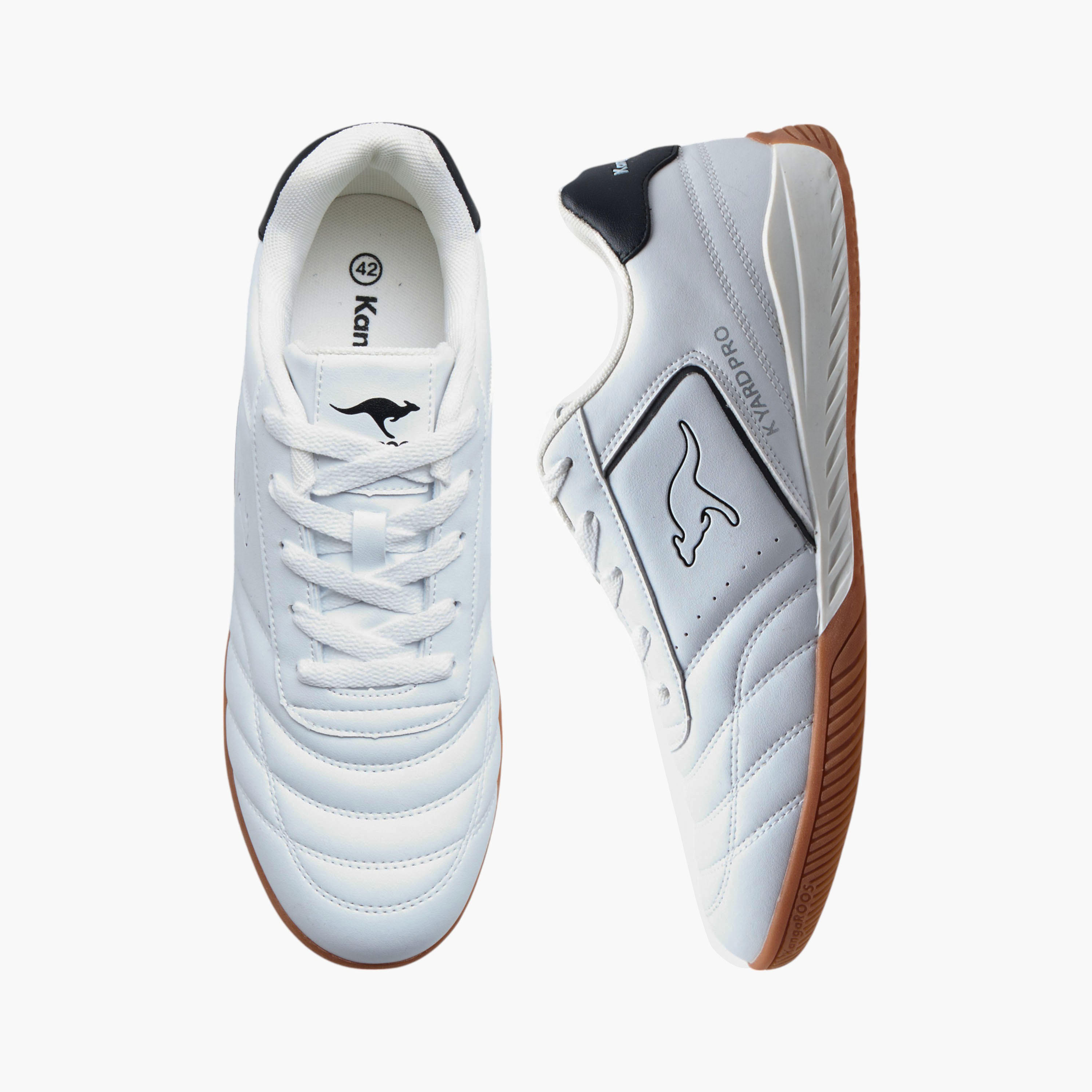 KangaROOS Women's Logo Detail Sneakers with Lace-Up Closure-women-shoes-sneakers-image-1