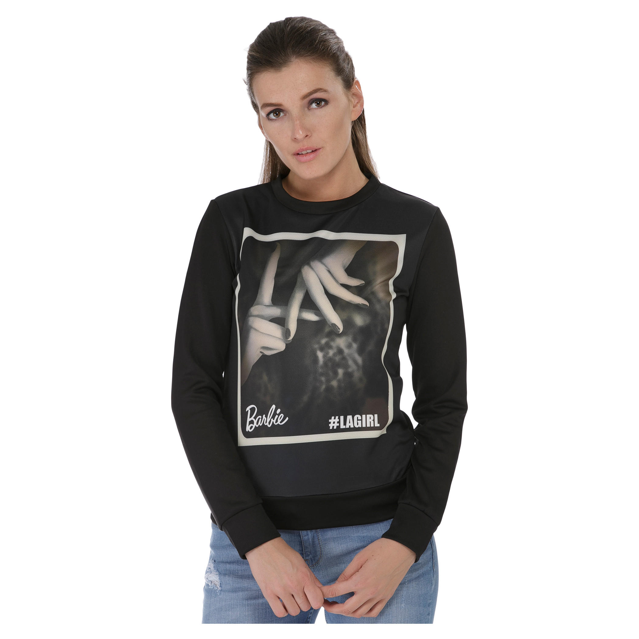 Barbie Graphic Print Sweatshirt-women-winterwear-hoodiesandsweatshirts-sweatshirts-image-5