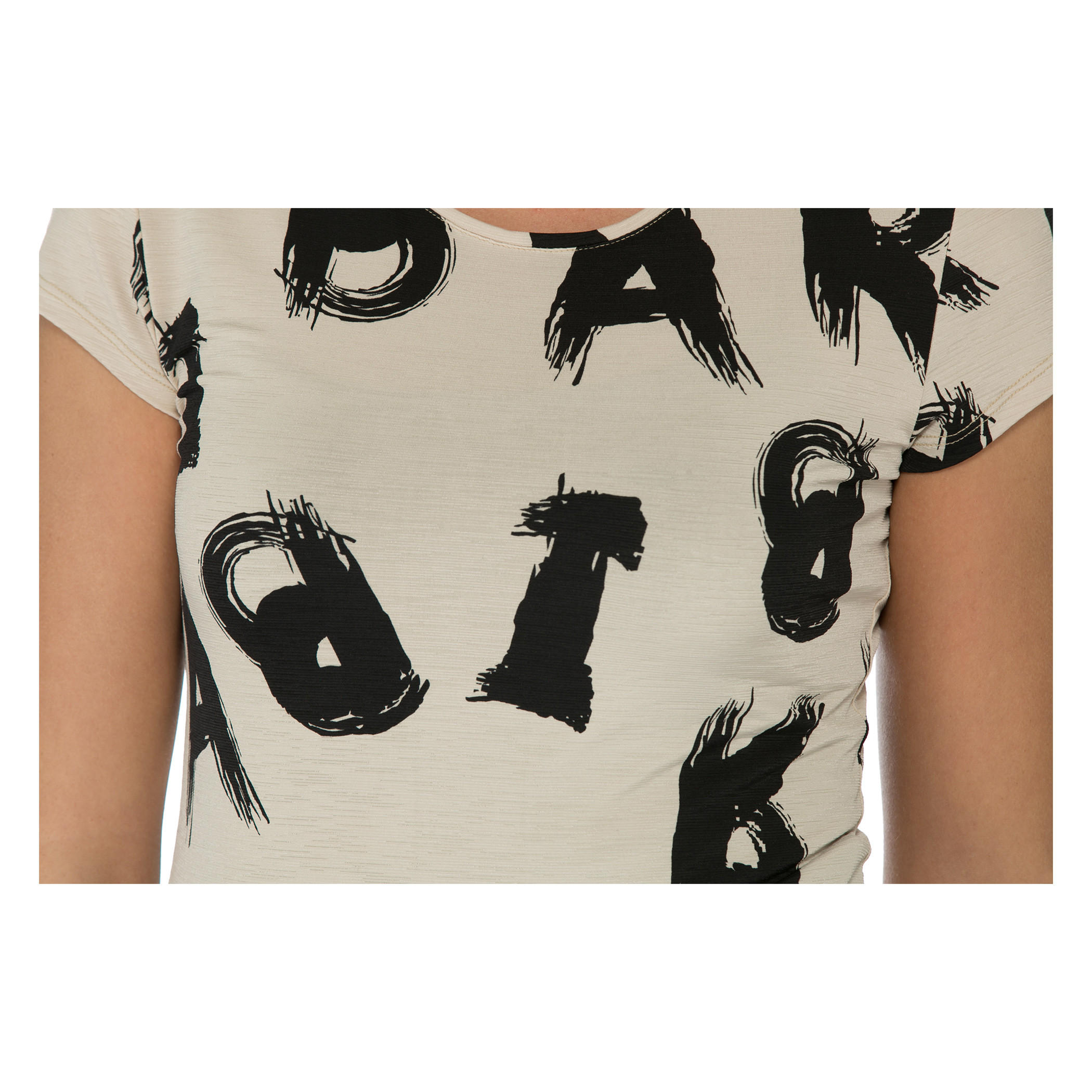 Barbie Printed Round Neck T-shirt-women-clothing-tshirts-image-4