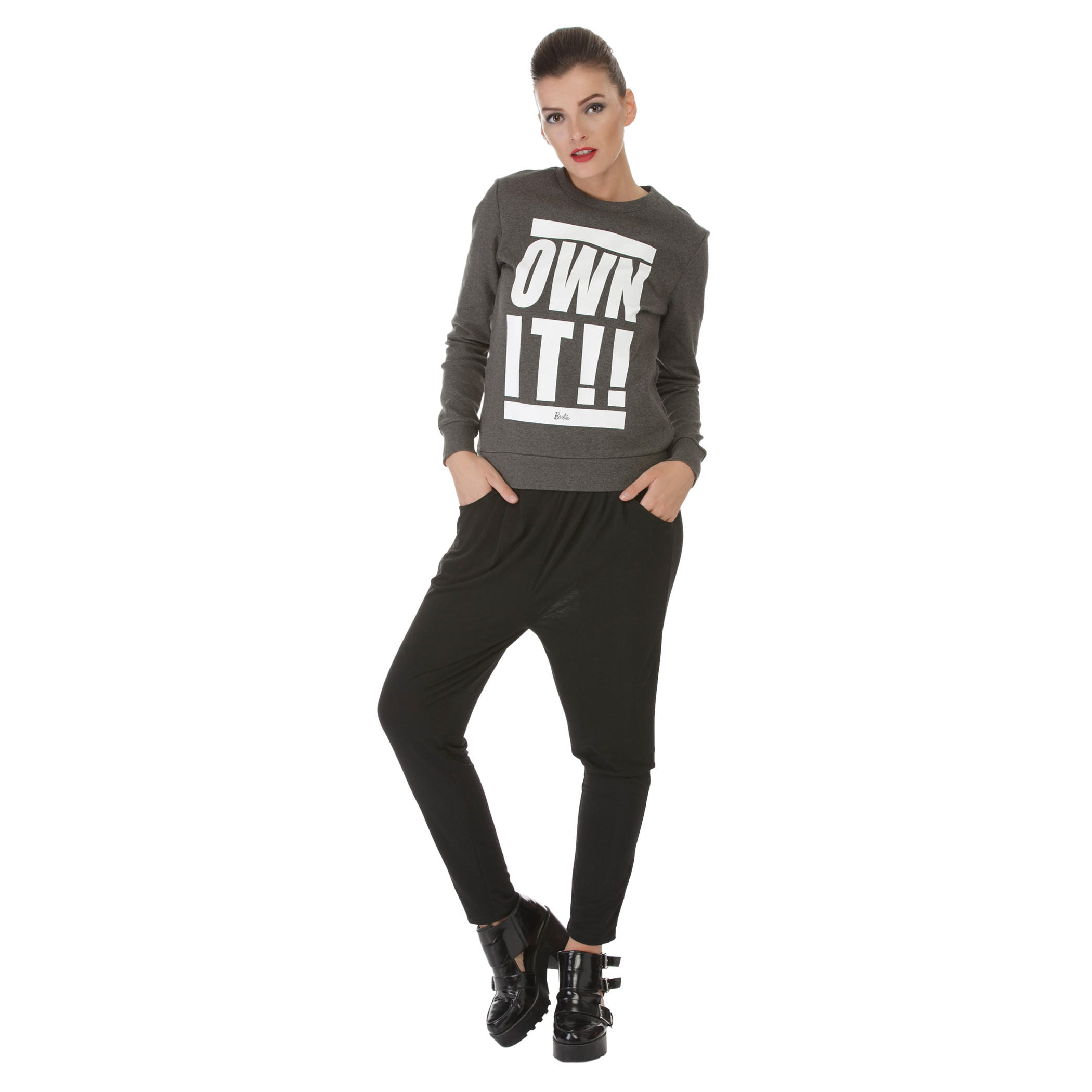 Barbie Print Long-sleeved T-shirt-women-winterwear-hoodiesandsweatshirts-sweatshirts-image-5