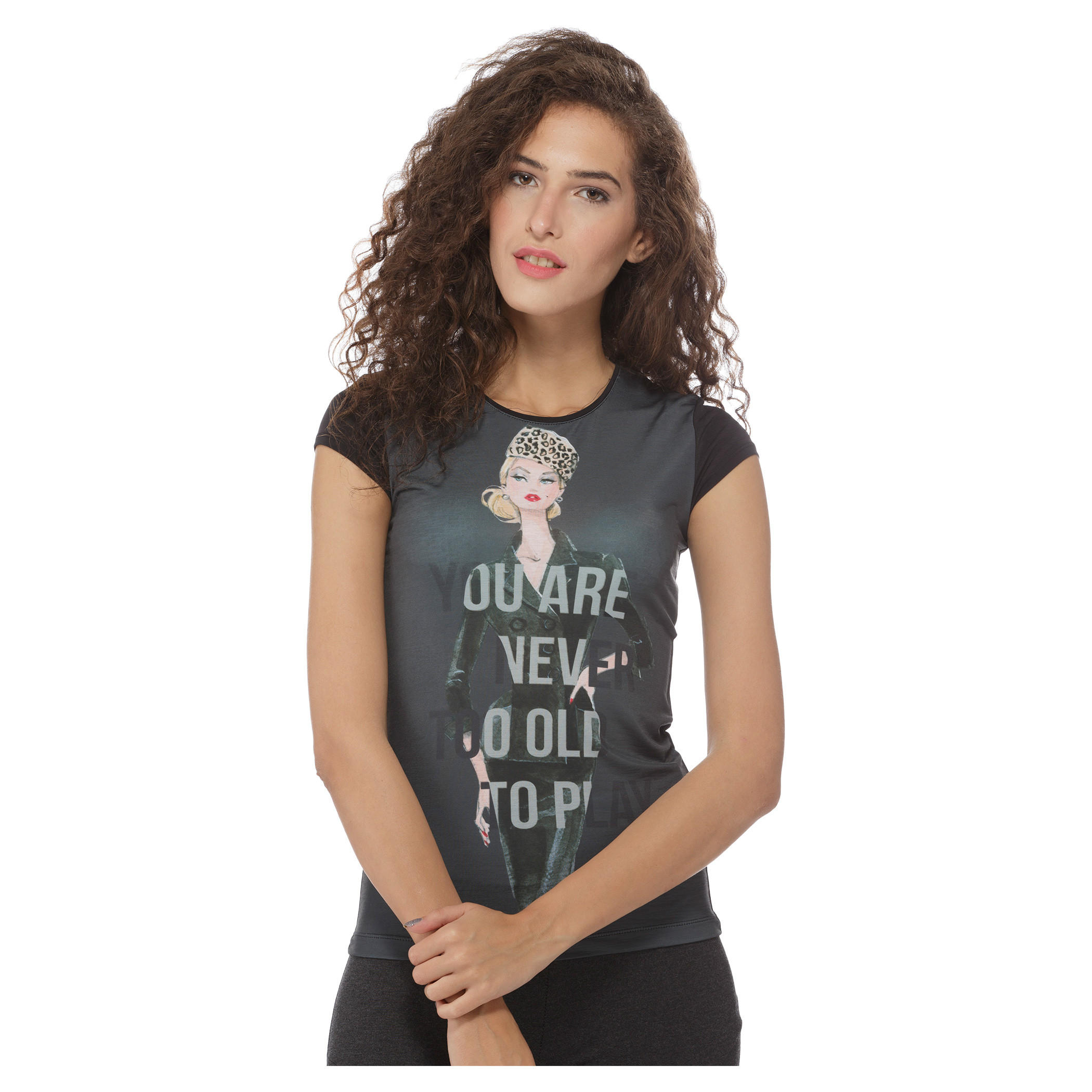 Barbie Printed T-shirt-women-clothing-tshirts-image-5