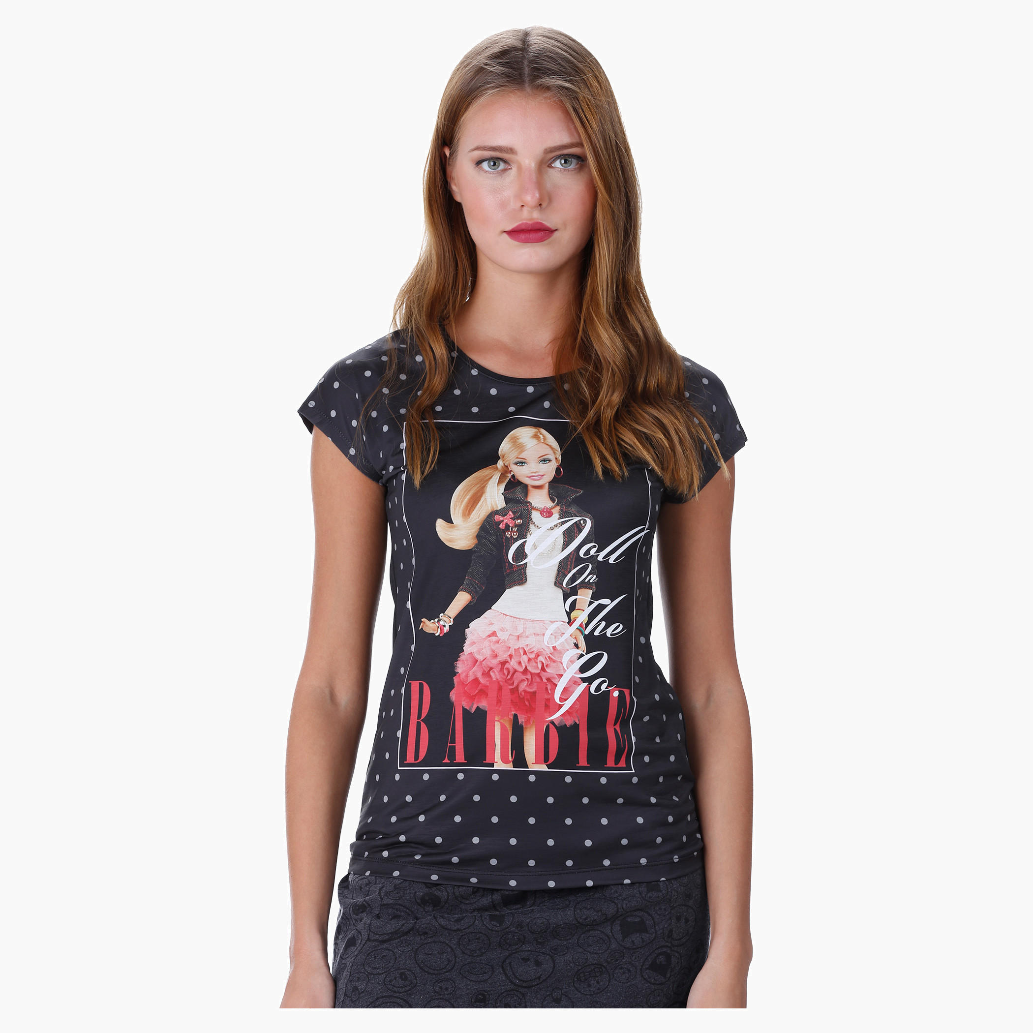 Barbie Graphic Print T-shirt-women-clothing-tshirts-image-1