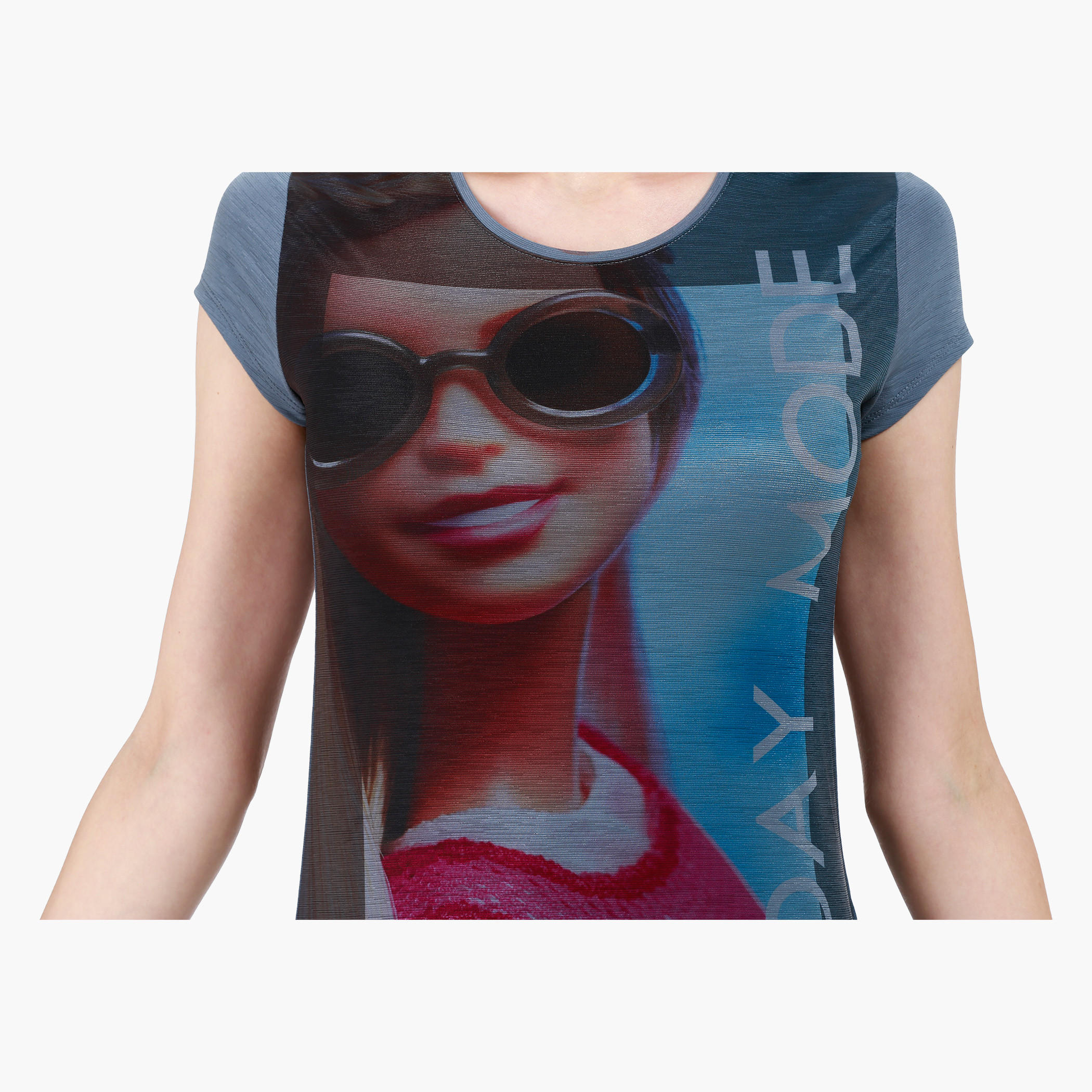 Barbie Print T-Shirt with Short Sleeves-women-clothing-tshirts-image-4