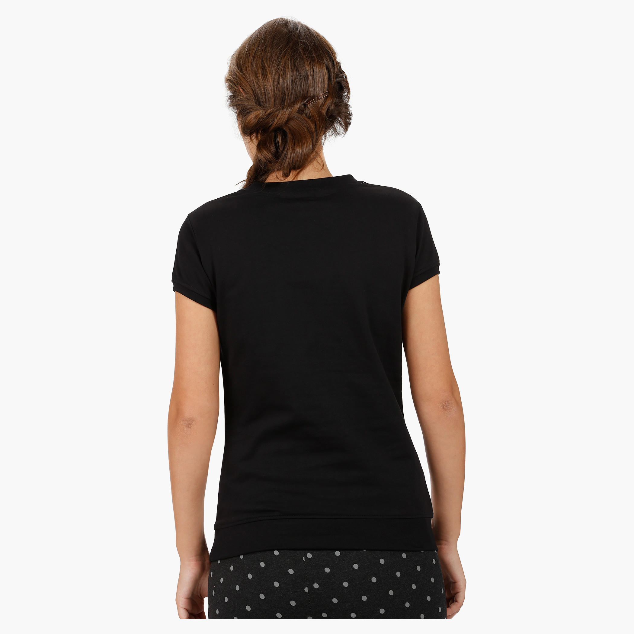 Barbie Printed Top with Short Sleeves-women-clothing-tshirts-image-2