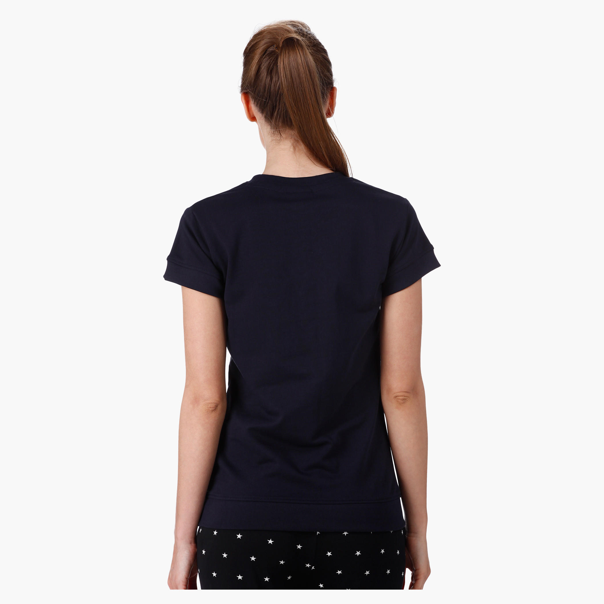 Barbie Print T-Shirt with Short Sleeves in Regular Fit-women-clothing-tshirts-image-2