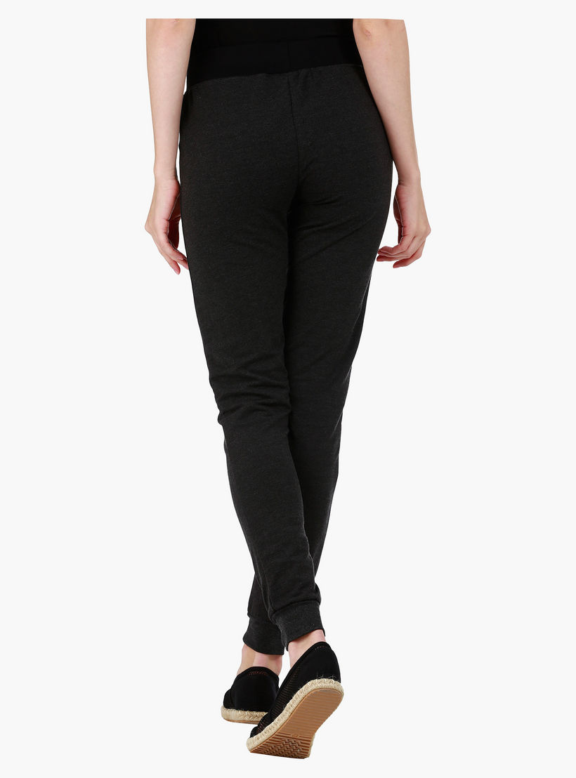Barbie Melange Graphic Print Jog Pants in Regular Fit-women-clothing-bottoms-joggers-image-2