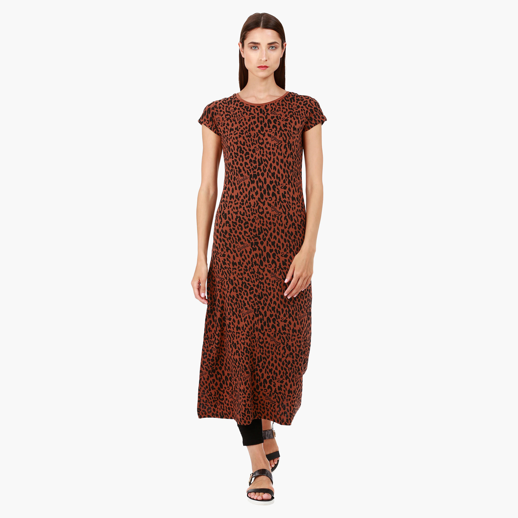 Barbie Animal Print Top with Short Sleeves-women-clothing-shirtsandblouses-blouses-image-1