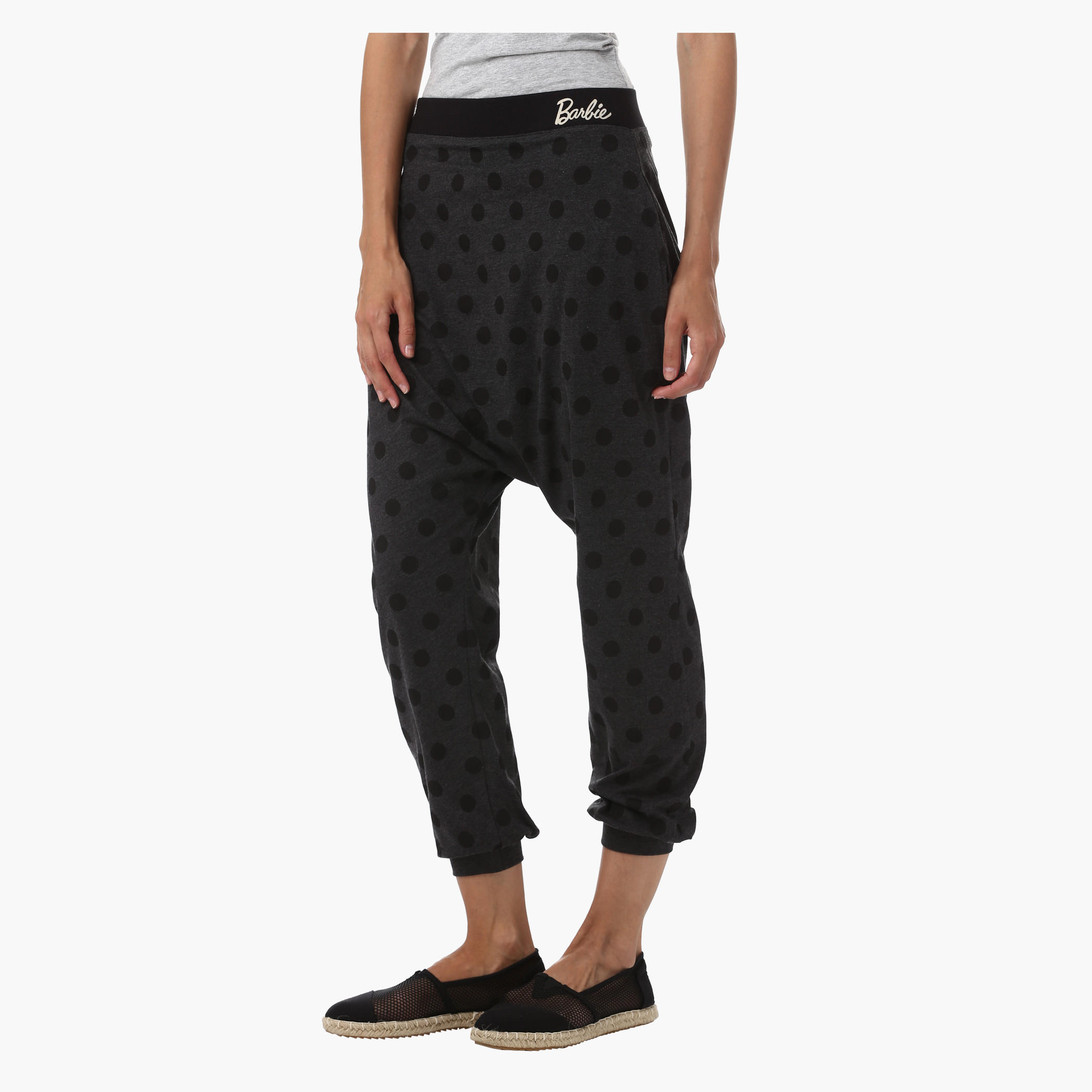 Barbie Polka Dot Print Jog Pants-women-clothing-bottoms-joggers-image-3