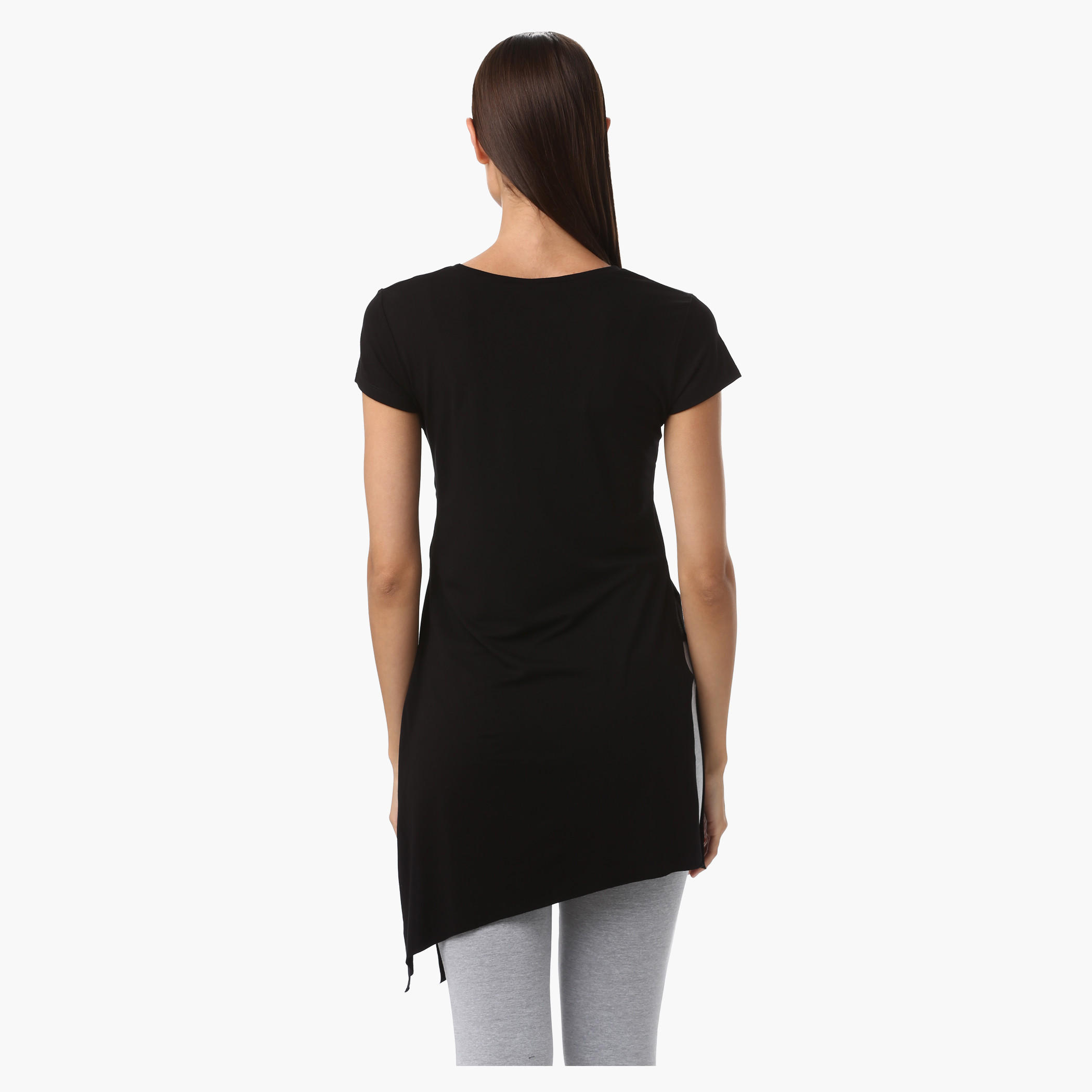 Barbie Round Neck Top with Short Sleeves and Text Print-women-clothing-tshirts-image-2