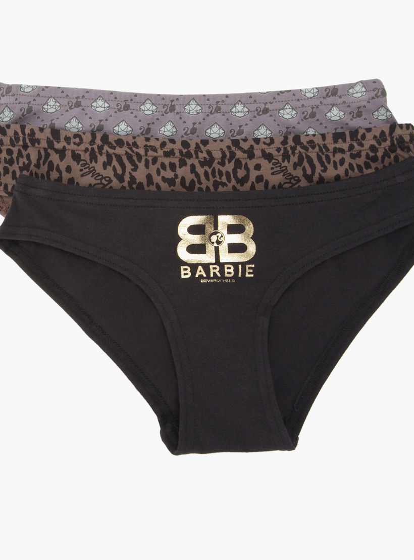 Barbie Printed Briefs - Set of 3-women-clothing-lingerie-panties-image-2