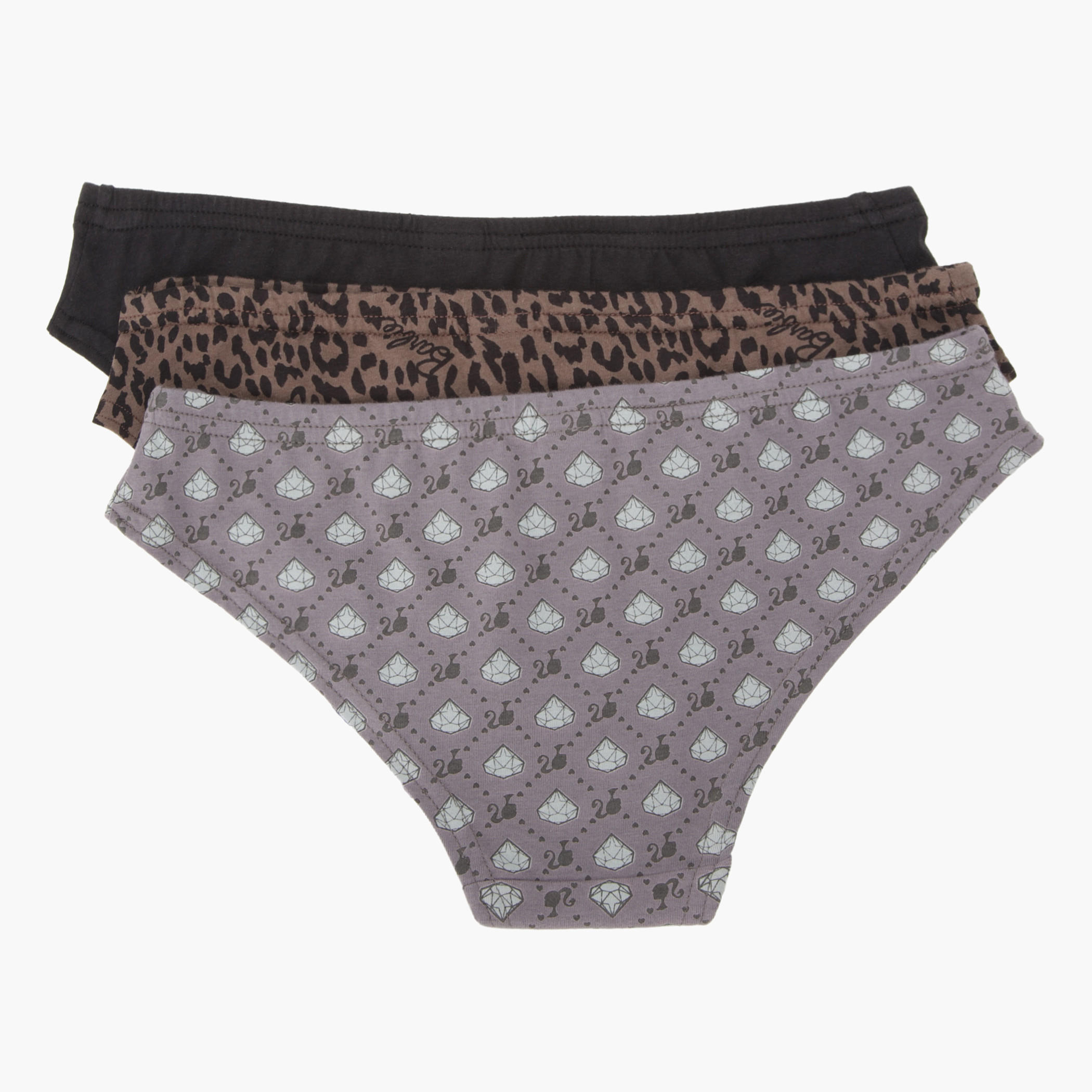 Barbie Printed Briefs - Set of 3-women-clothing-lingerie-panties-image-2