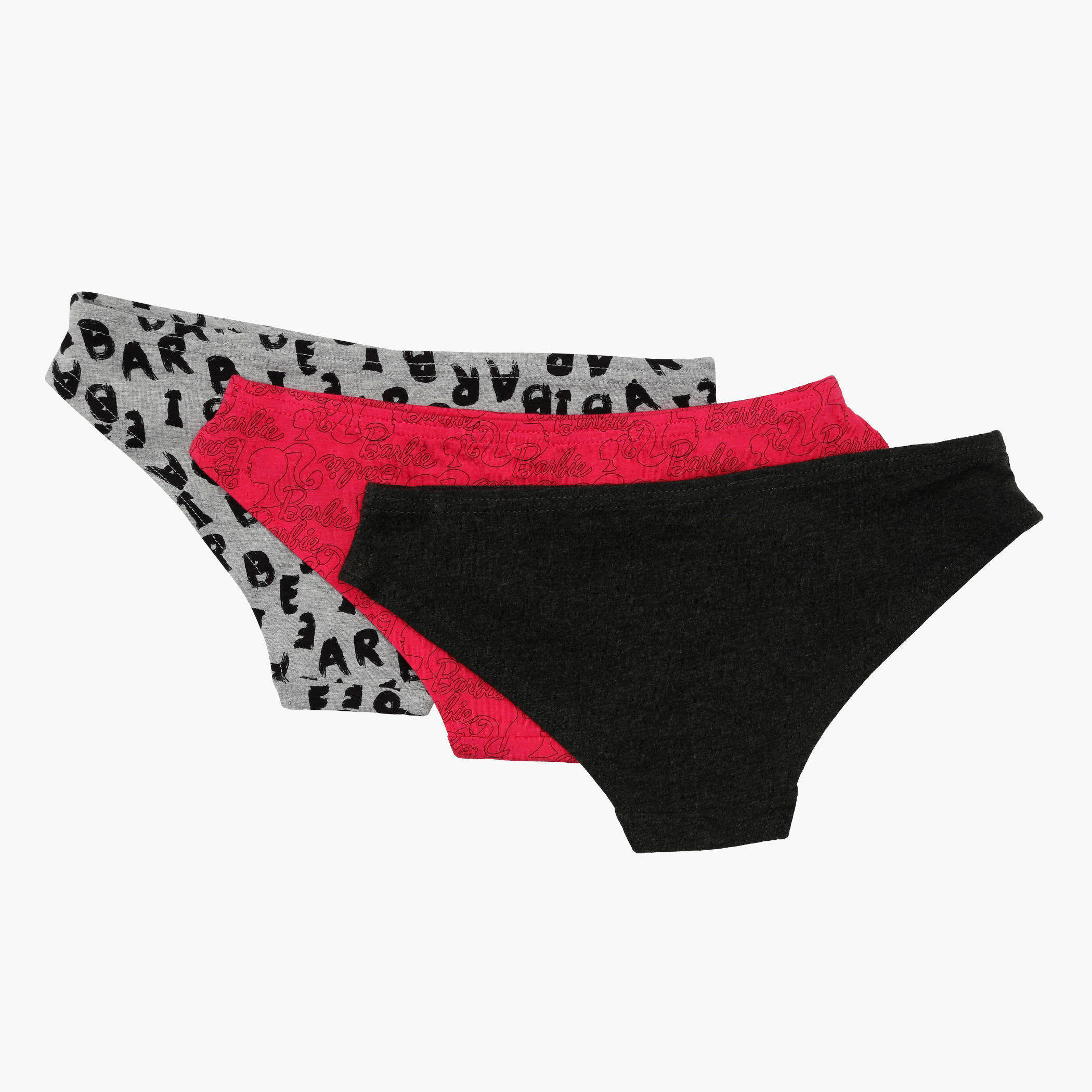 Barbie Print Bikini Briefs - Set of 3-women-clothing-lingerie-panties-image-2