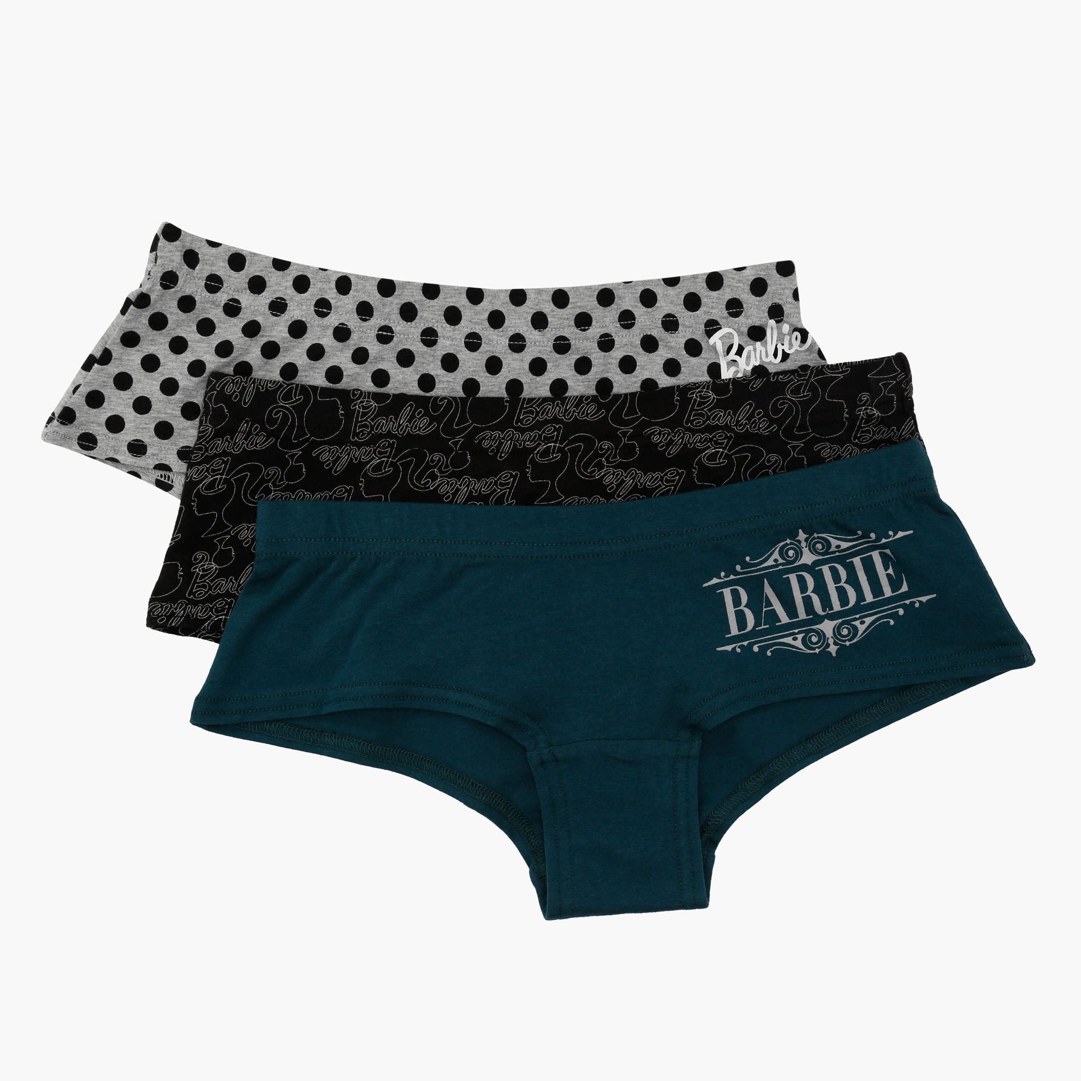 Barbie Print Boxer Briefs - Set of 3-women-clothing-lingerie-panties-image-1