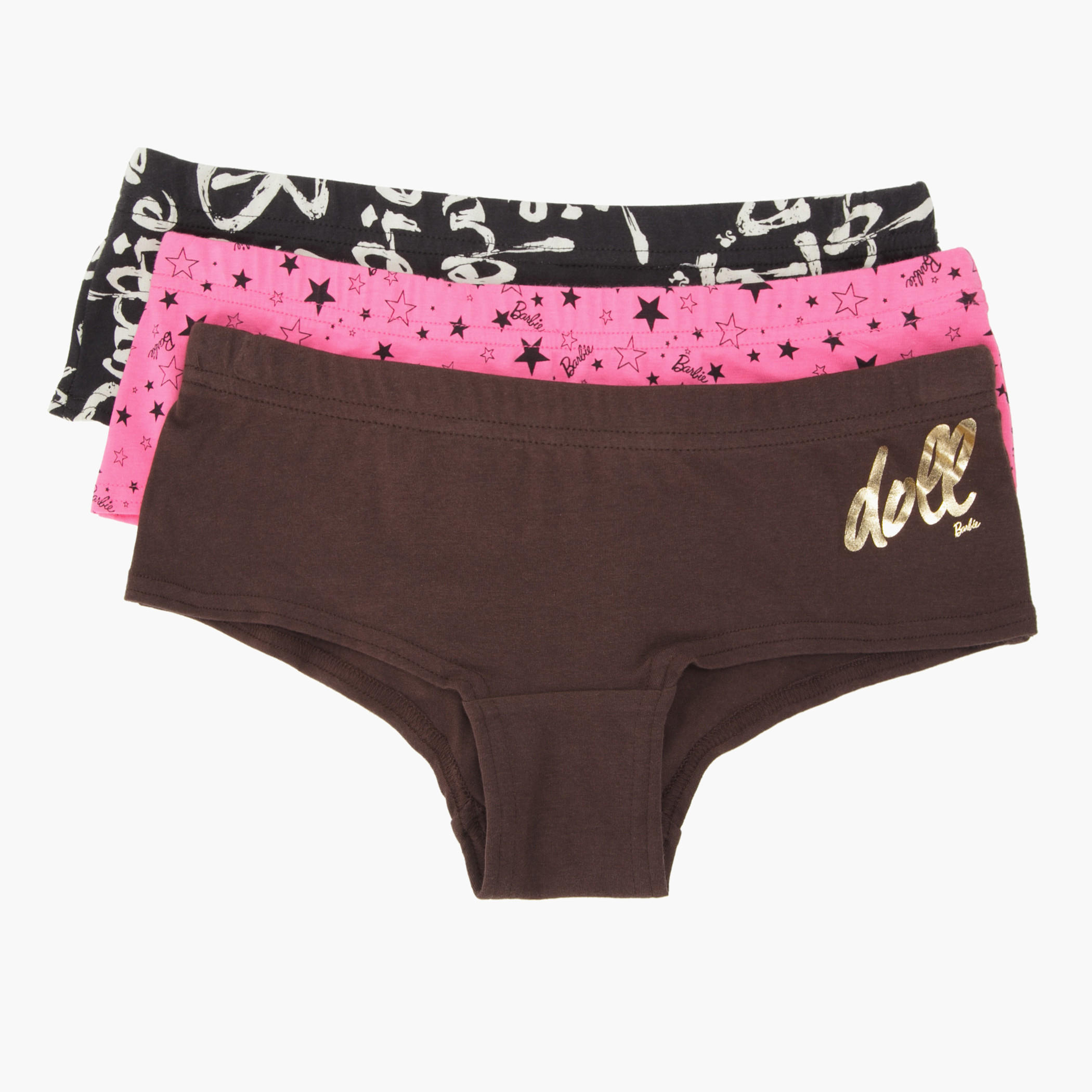 Barbie Printed Boxers - Set of 3-women-clothing-lingerie-panties-image-1
