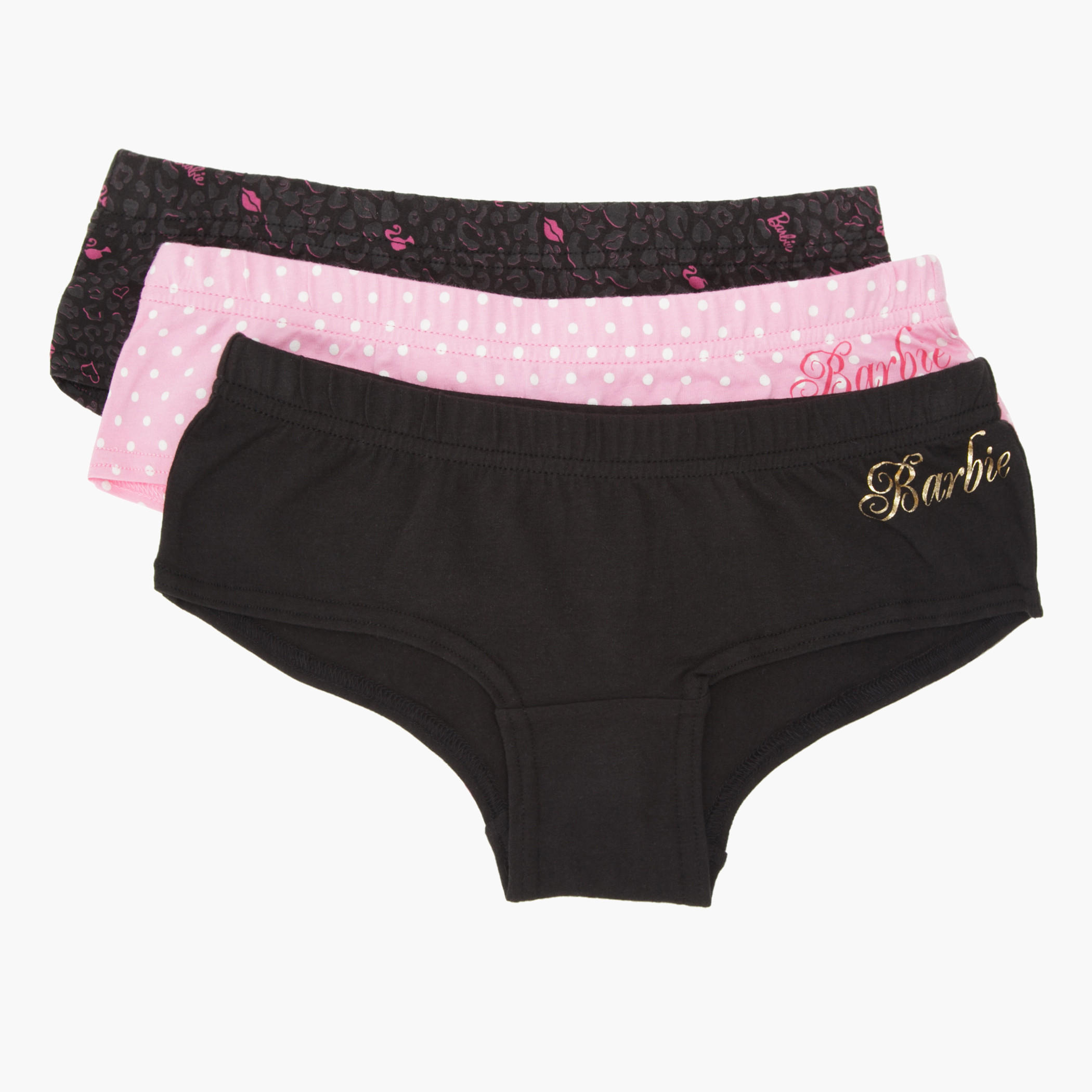 Barbie Printed Boxers - Set of 3-women-clothing-lingerie-panties-image-1