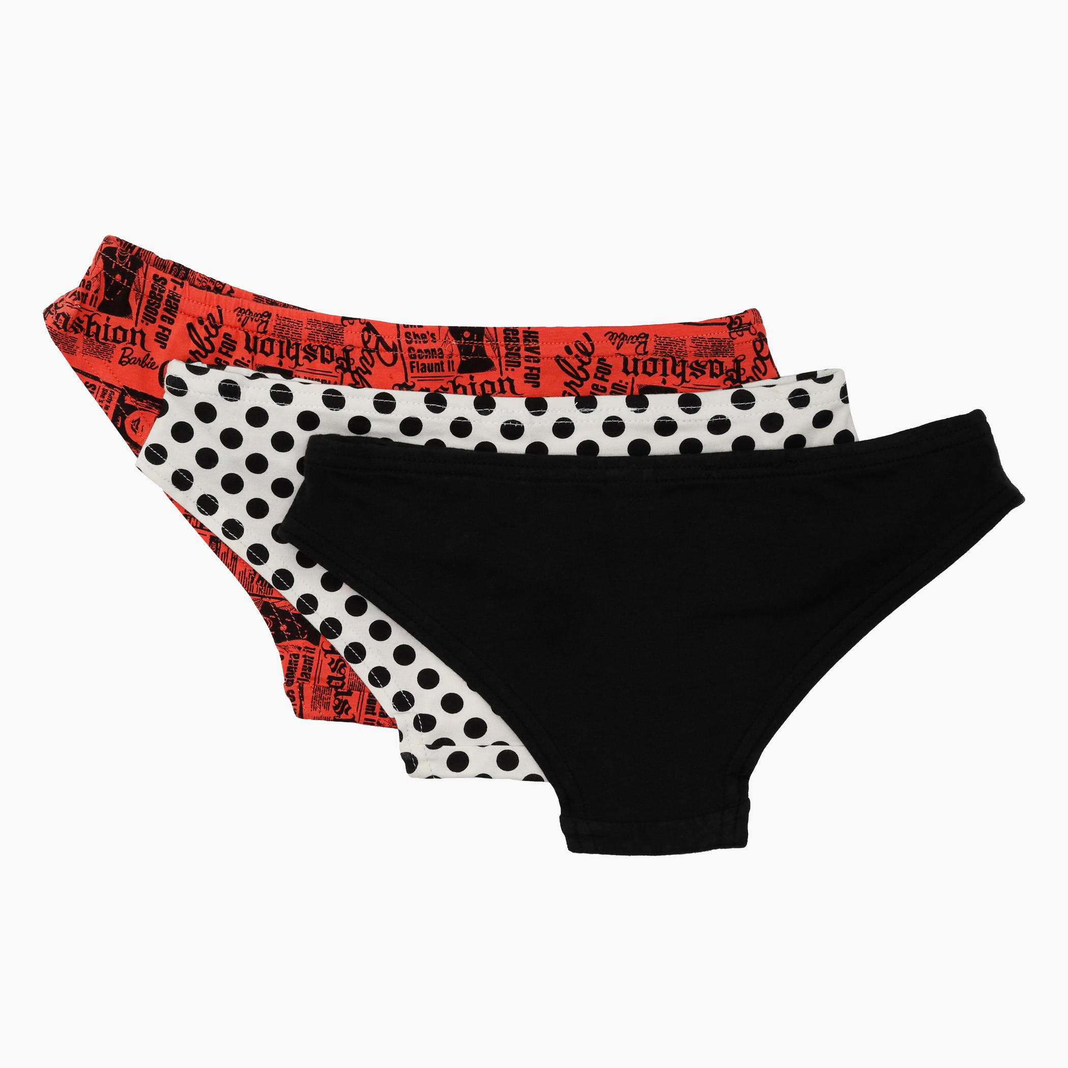 Barbie Printed Bikini Briefs - Set of 3-women-clothing-lingerie-panties-image-2