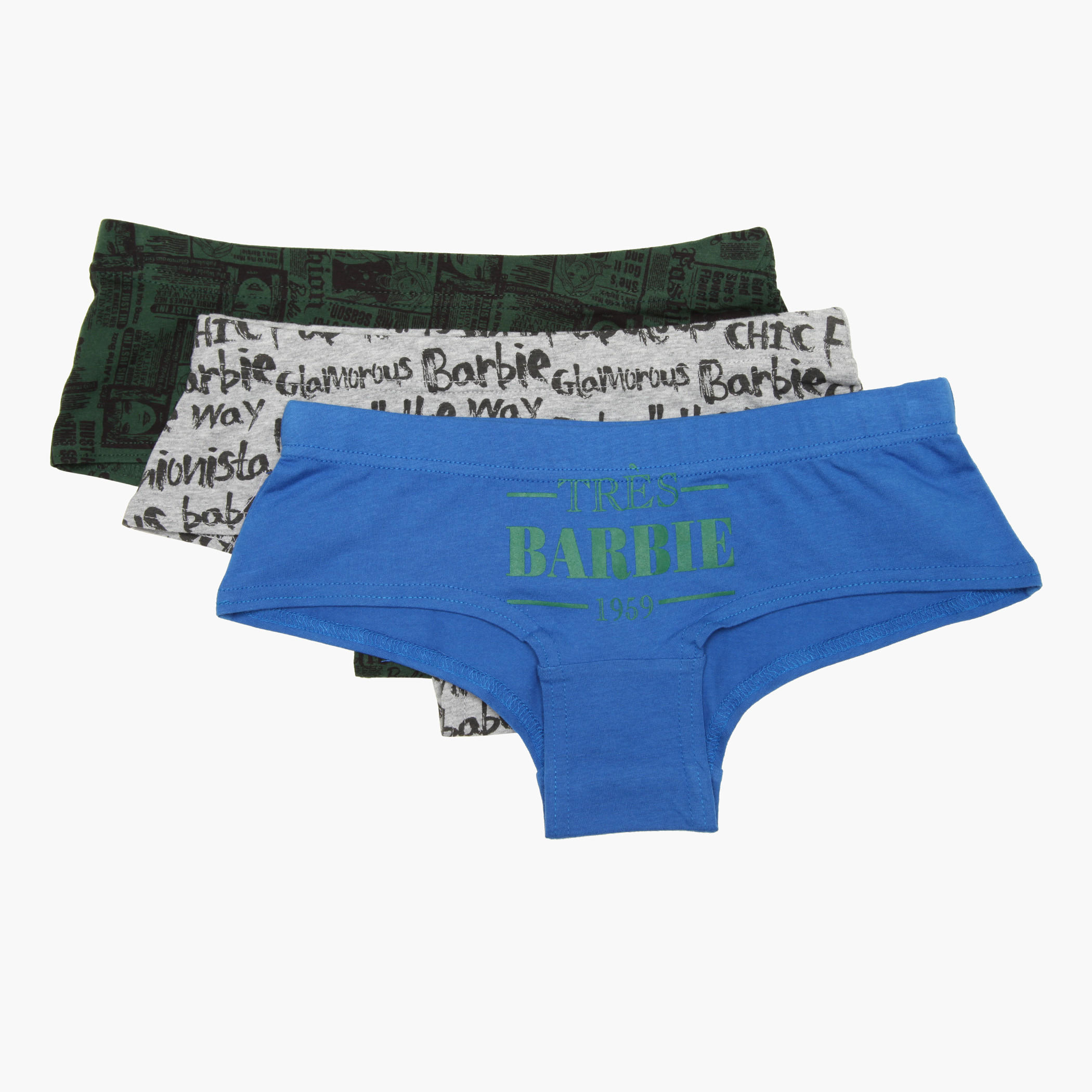 Barbie Printed Boxers - Set of 3-women-clothing-lingerie-panties-image-1