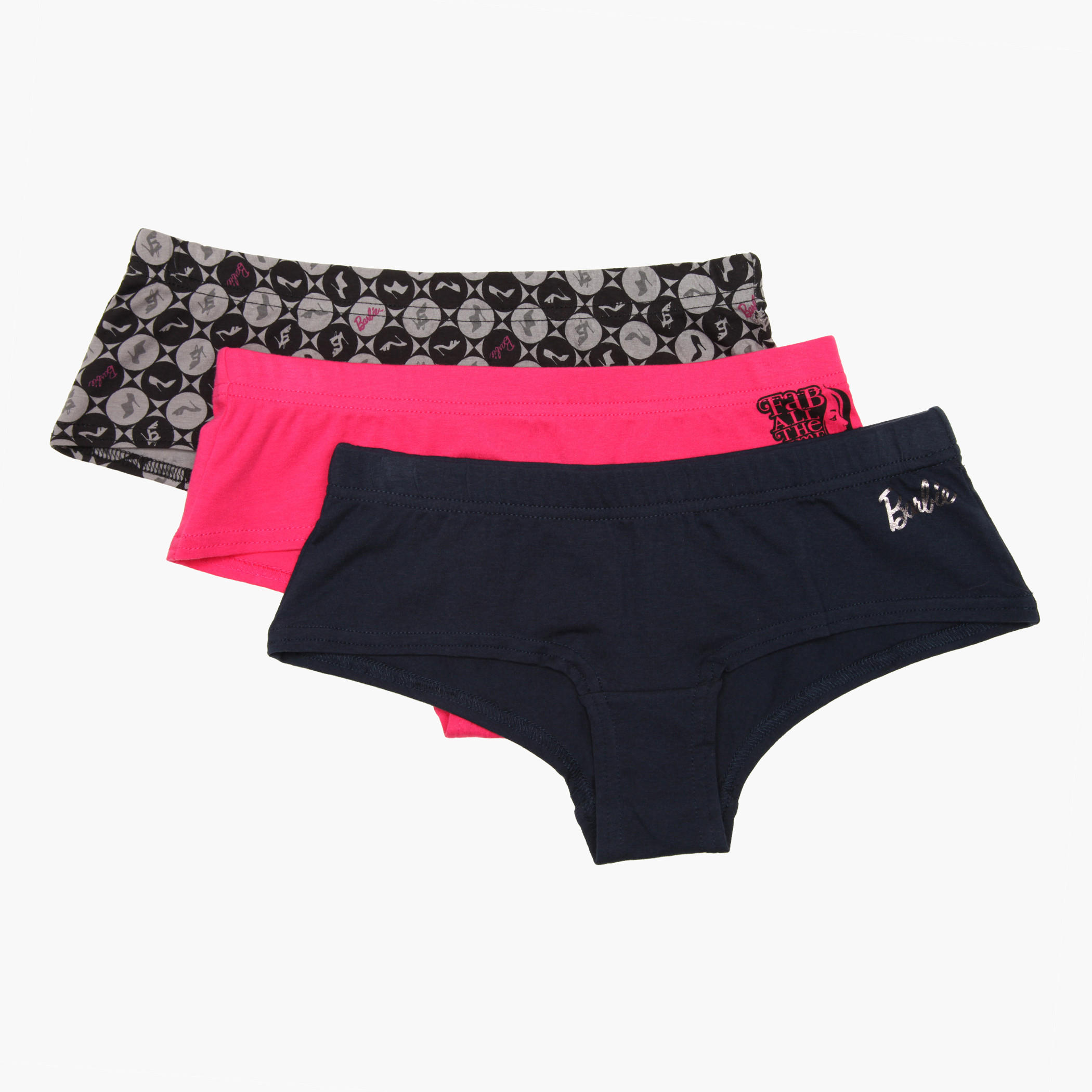 Barbie Printed Boxers - Set of 3-women-clothing-lingerie-panties-image-1