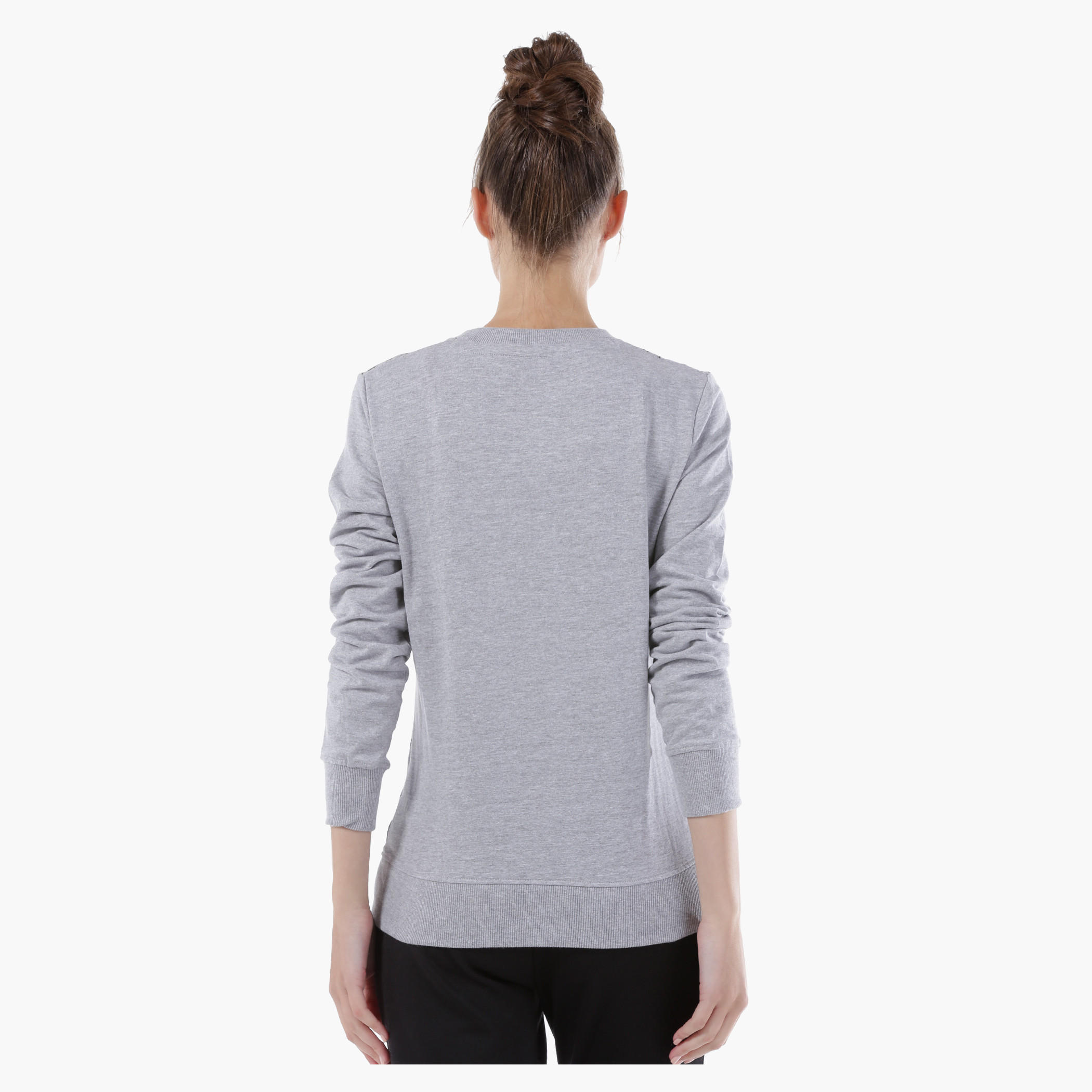 Barbie Printed Melange Sweatshirt with Long Sleeves-women-winterwear-hoodiesandsweatshirts-sweatshirts-image-2