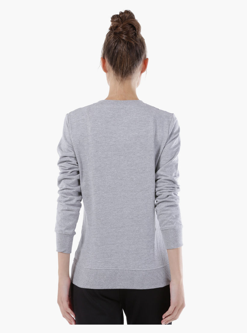Barbie Printed Melange Sweatshirt with Long Sleeves-women-winterwear-hoodiesandsweatshirts-sweatshirts-image-2