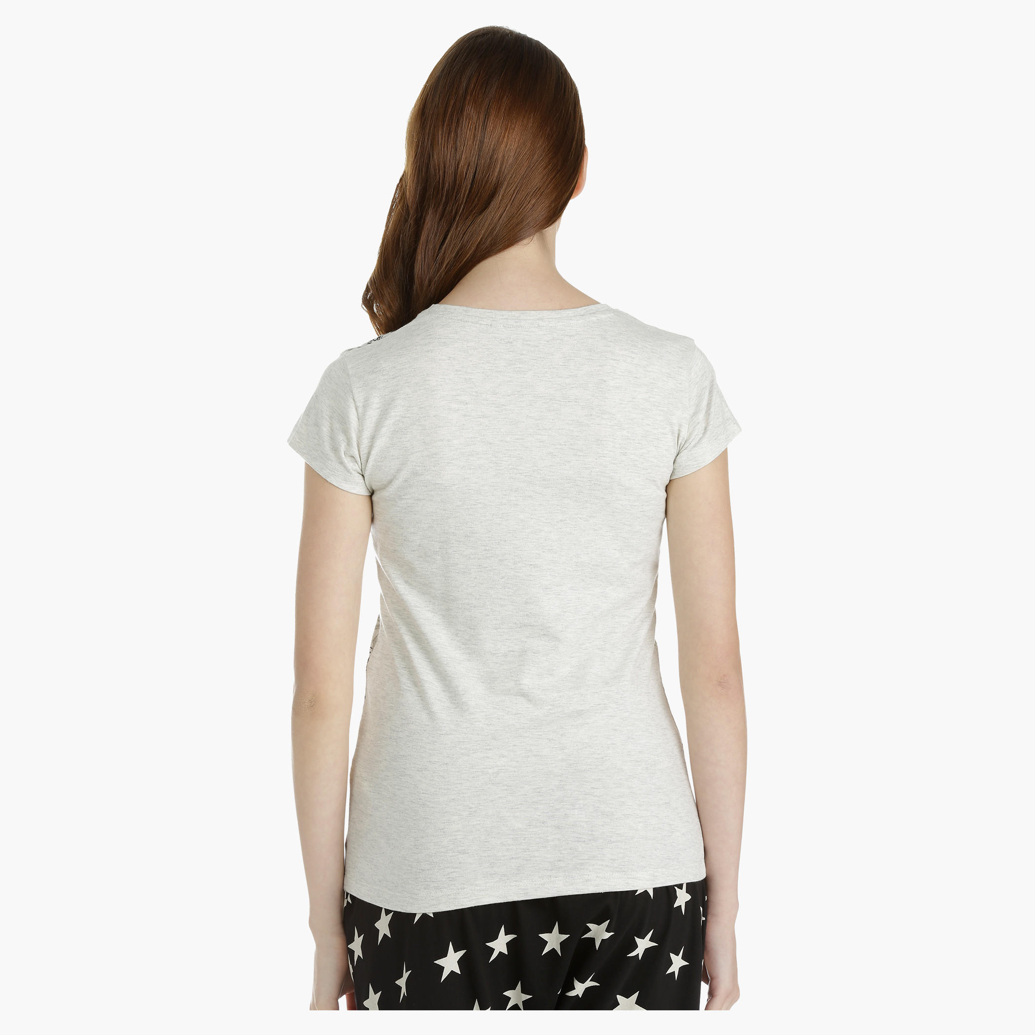 Barbie Printed Top with Short Sleeves-women-clothing-tshirts-image-4
