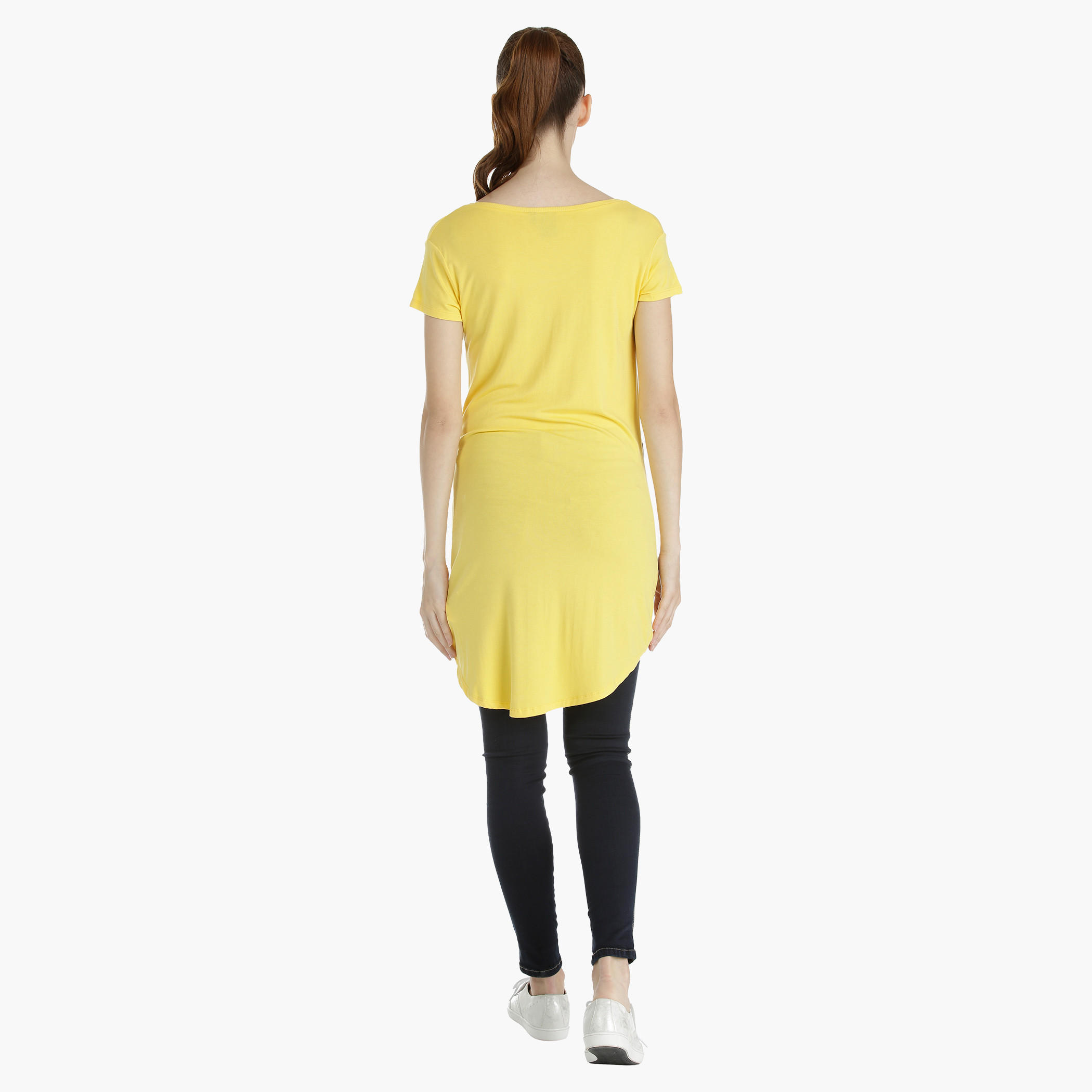 Barbie Asymmetrical Tunic with Short Sleeves-women-clothing-tshirts-image-2