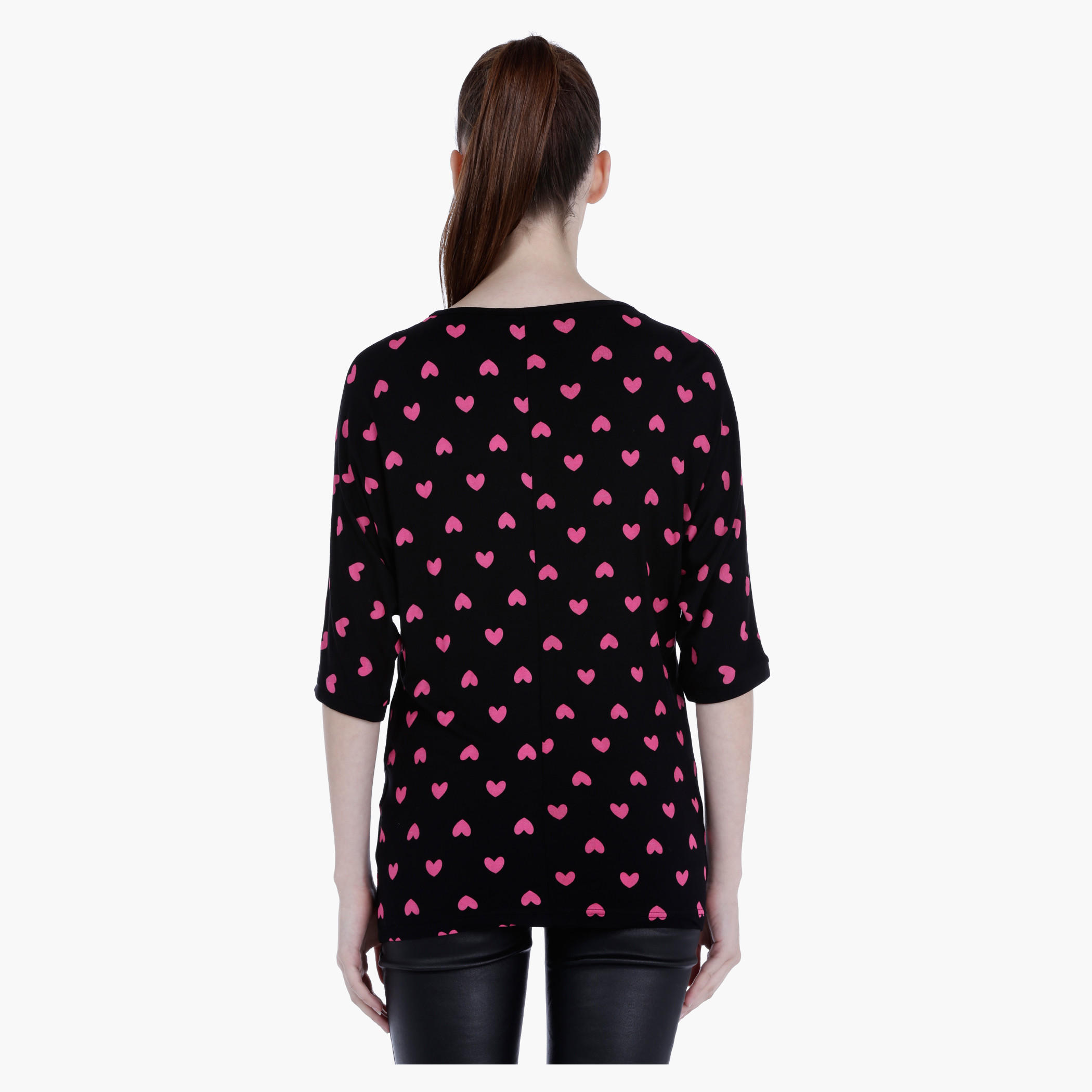 Barbie Tunic with Short Sleeves and All Over Print in Regular Fit-women-clothing-tshirts-image-2