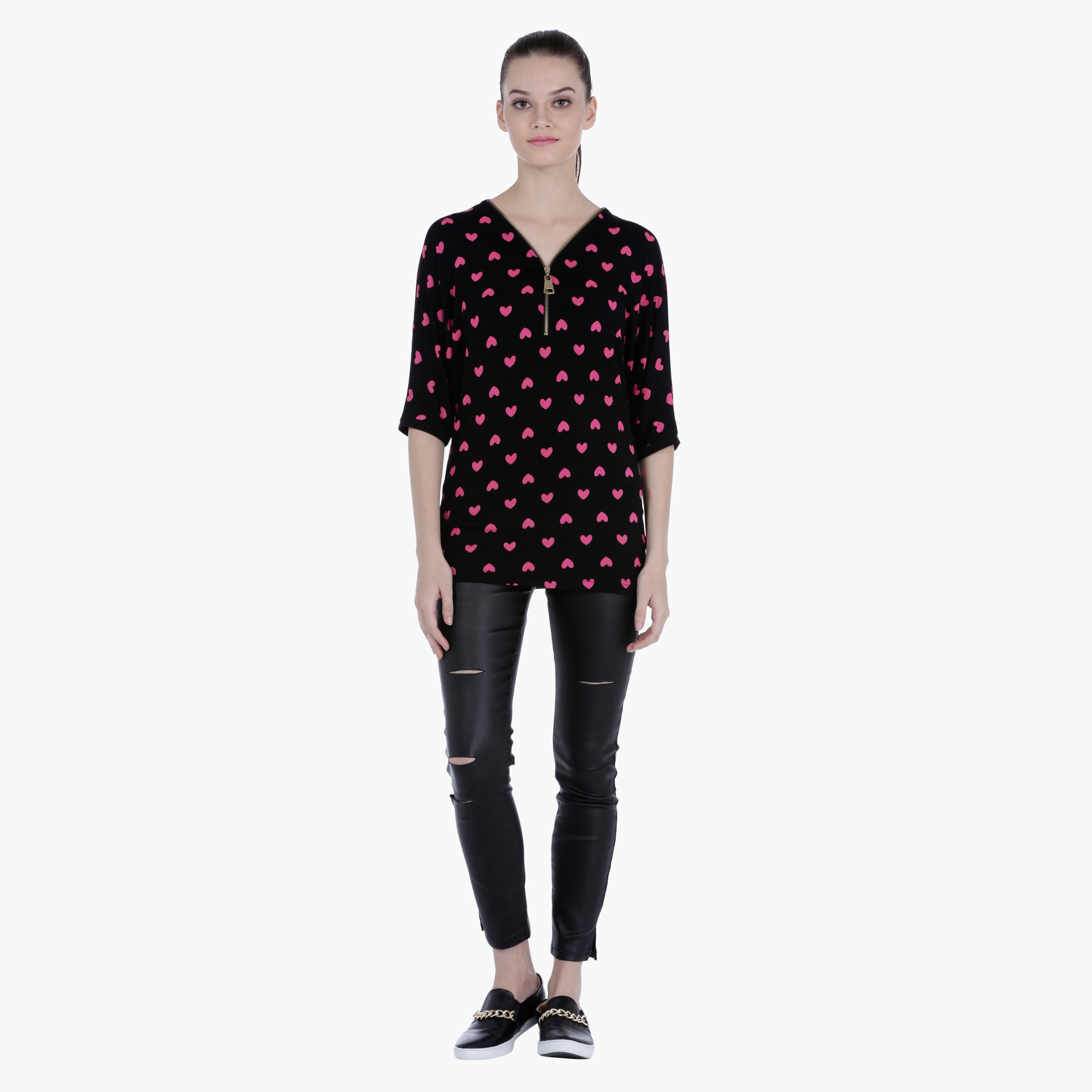 Barbie Tunic with Short Sleeves and All Over Print in Regular Fit-women-clothing-tshirts-image-5
