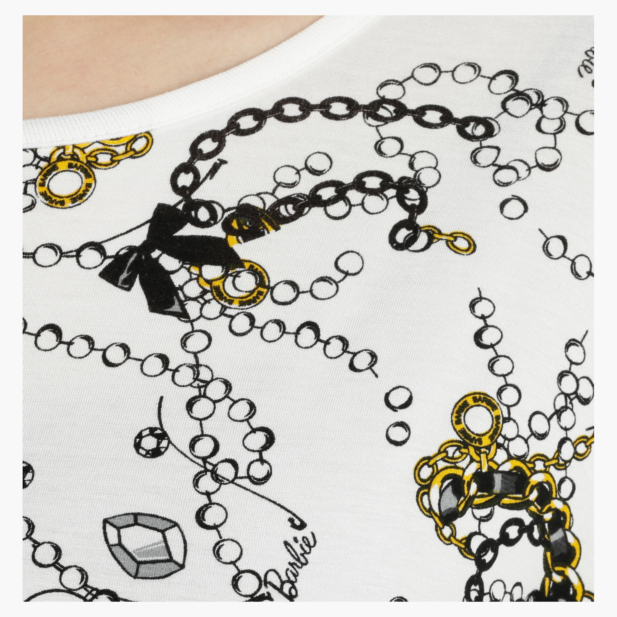 Barbie Printed Top with Short Sleeves-women-clothing-tshirts-image-4