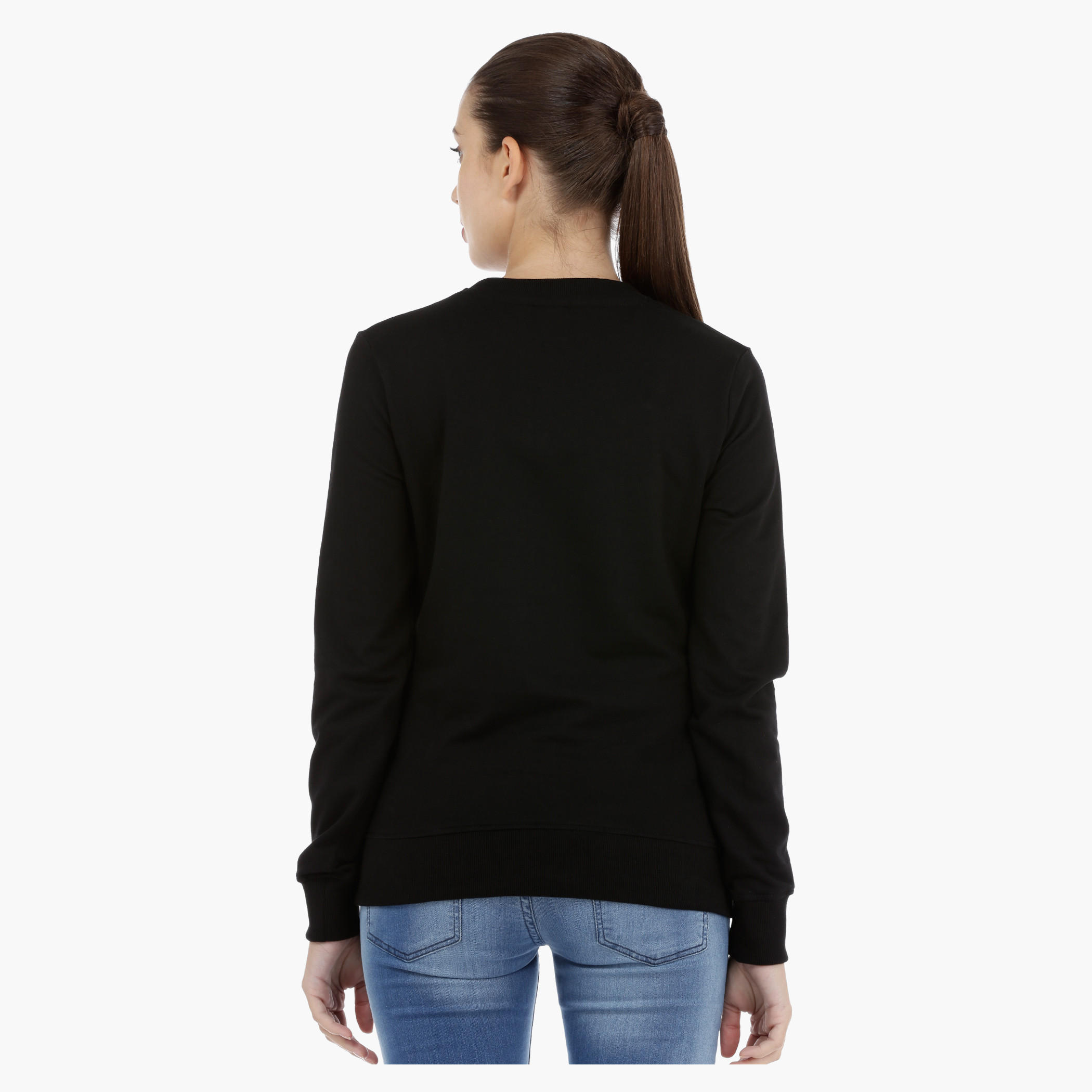 Barbie Graphic Print Sweatshirt with Long Sleeves-women-winterwear-hoodiesandsweatshirts-sweatshirts-image-2