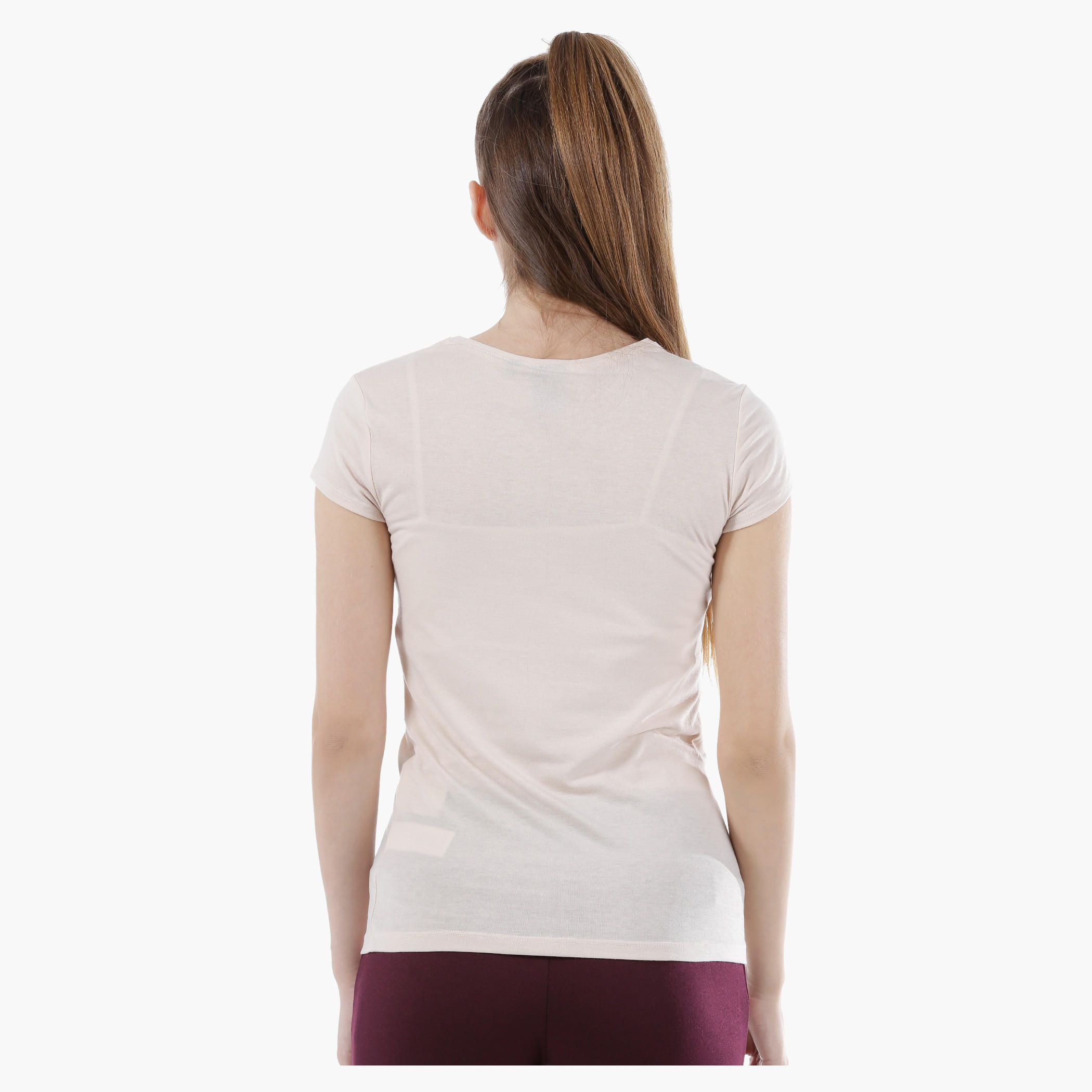 Barbie Print T-Shirt with Short Sleeves in Regular Fit-women-clothing-tshirts-image-2