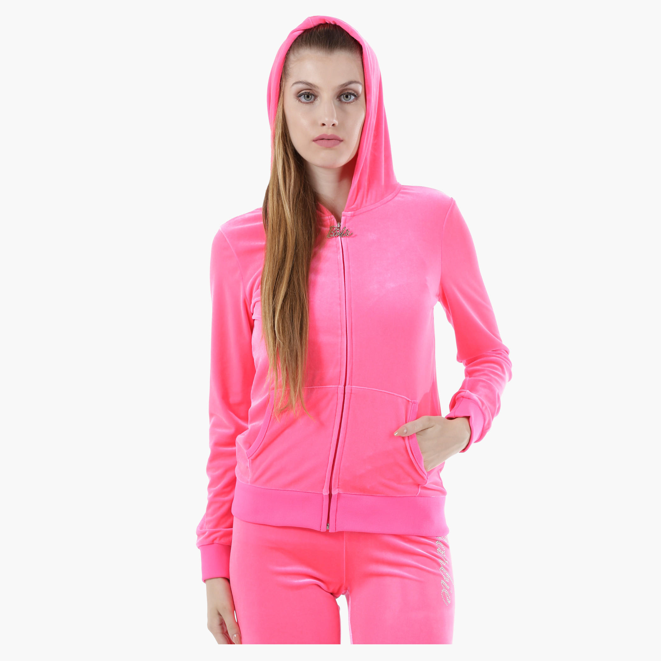 Barbie Printed Jacket in Regular Fit-women-winterwear-hoodiesandsweatshirts-sweatshirts-image-1