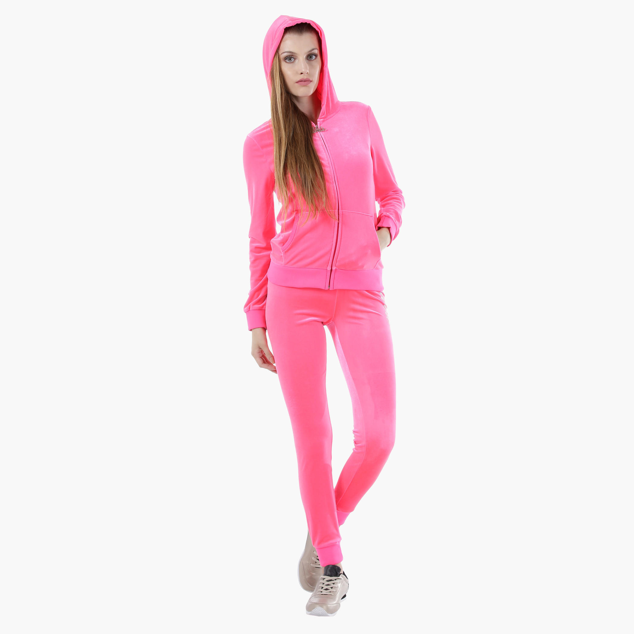 Barbie Printed Jacket in Regular Fit-women-winterwear-hoodiesandsweatshirts-sweatshirts-image-1