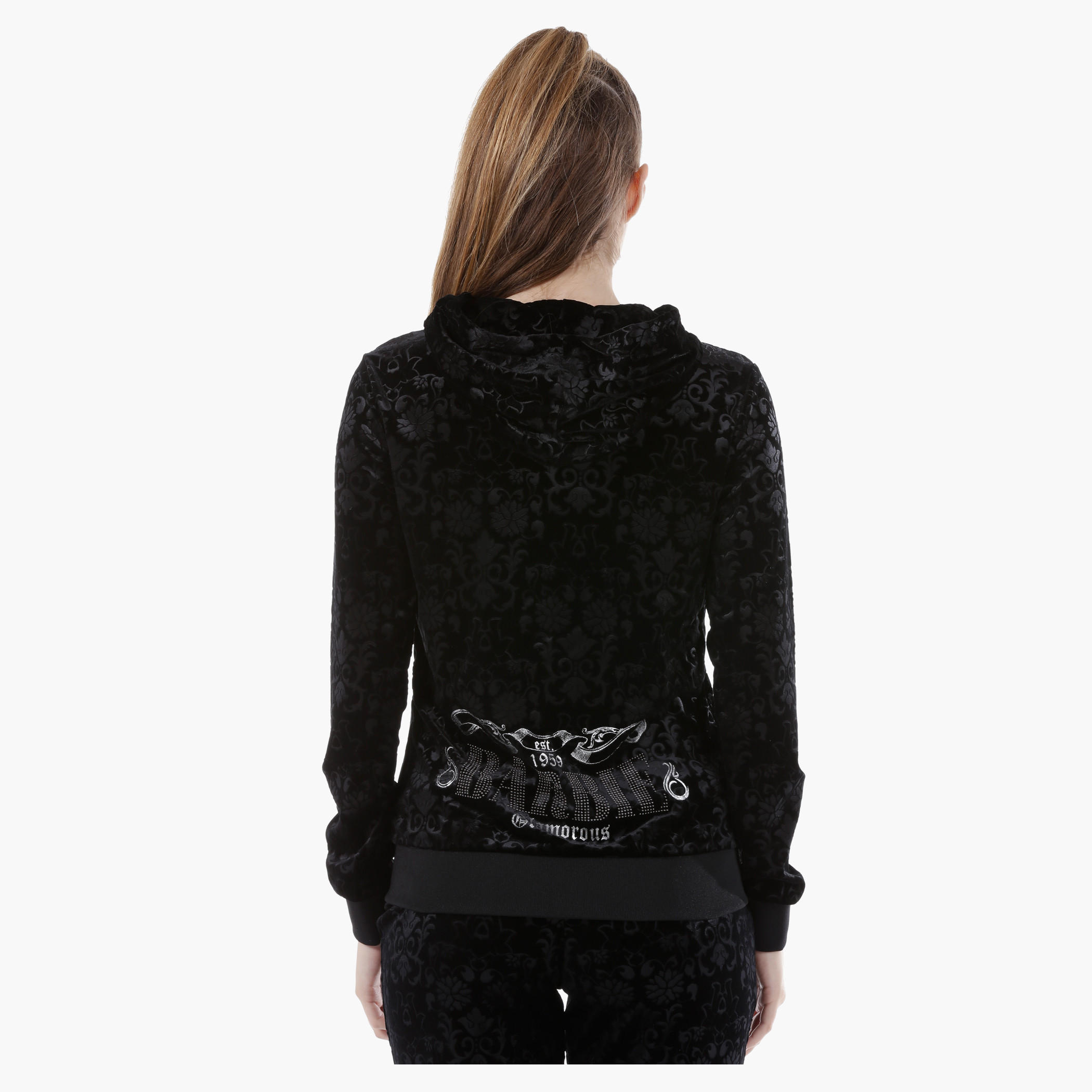 Barbie Printed Jacket in Regular Fit-women-winterwear-hoodiesandsweatshirts-sweatshirts-image-2