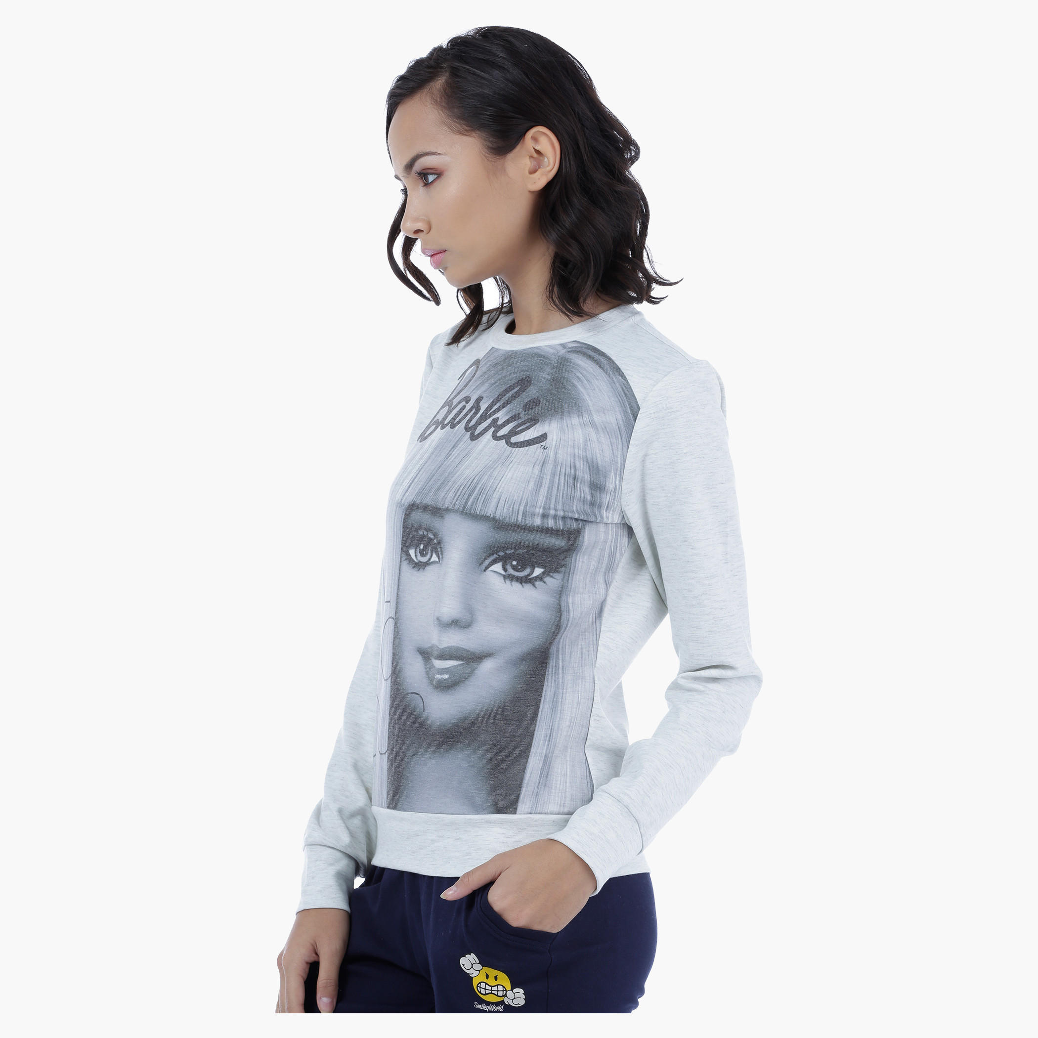 Barbie Printed Sweatshirt with Long Sleeves-women-winterwear-hoodiesandsweatshirts-sweatshirts-image-3