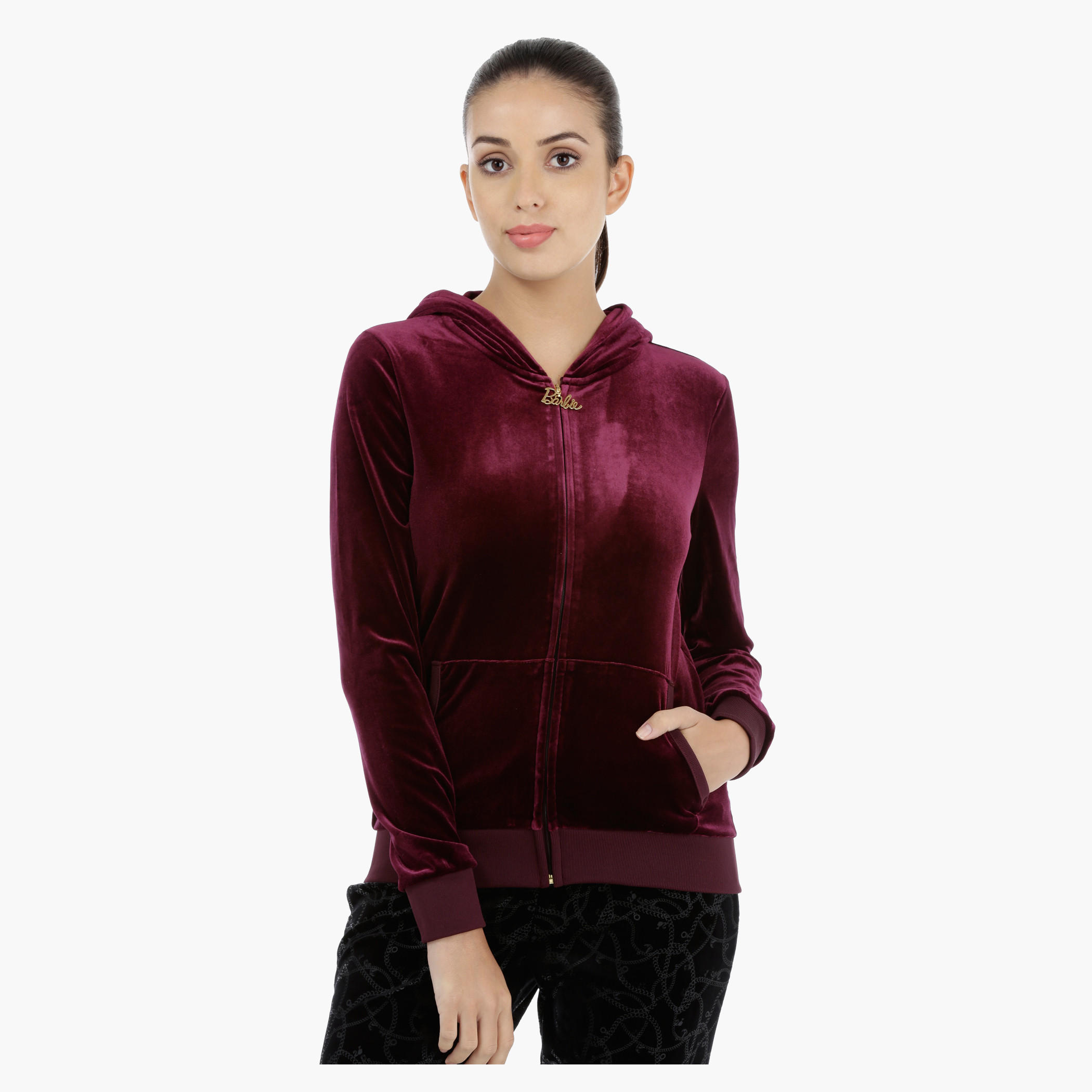 Barbie Sweatshirt with Long Sleeves-women-winterwear-hoodiesandsweatshirts-sweatshirts-image-1